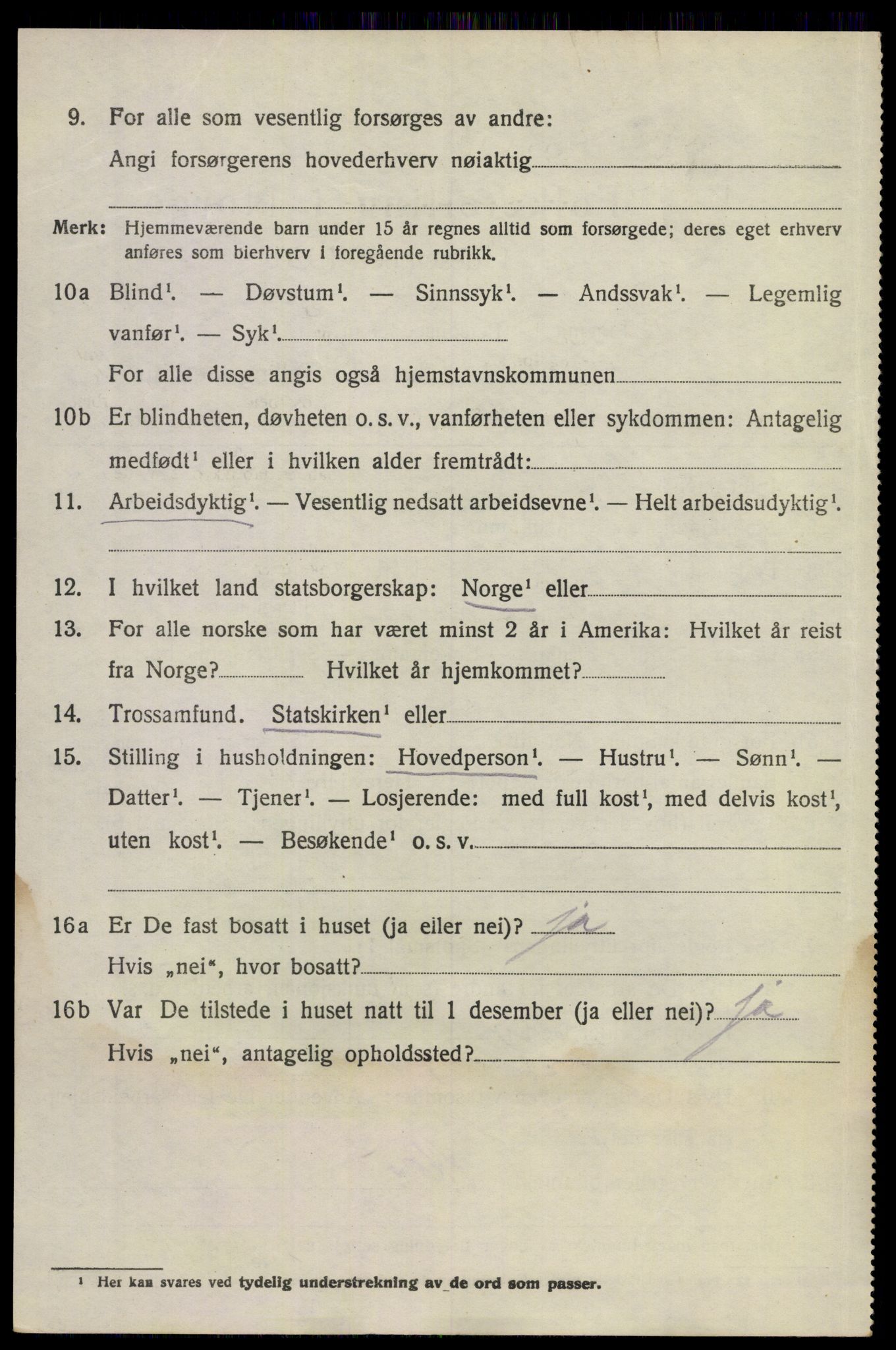 SAKO, 1920 census for Sem, 1920, p. 15916