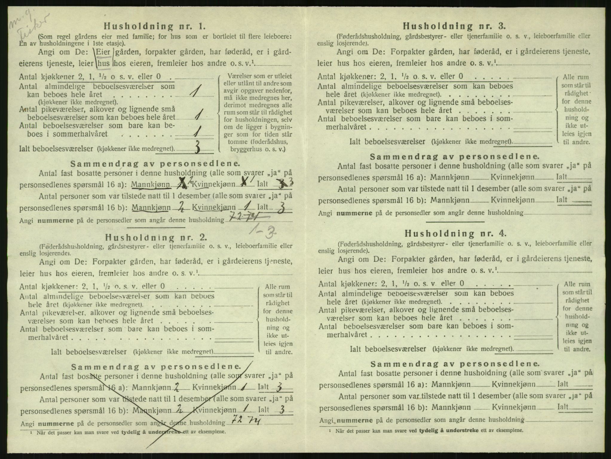 SAT, 1920 census for Dønnes, 1920, p. 569