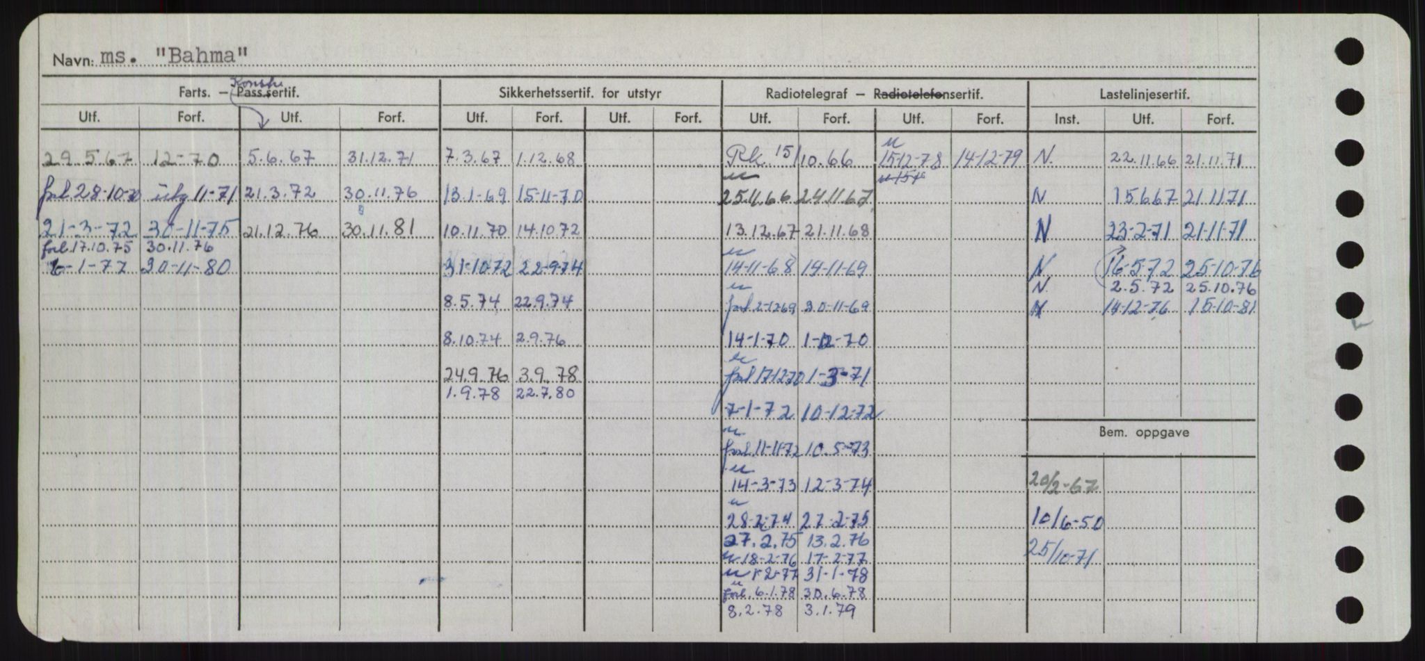 Sjøfartsdirektoratet med forløpere, Skipsmålingen, AV/RA-S-1627/H/Hd/L0003: Fartøy, B-Bev, p. 50