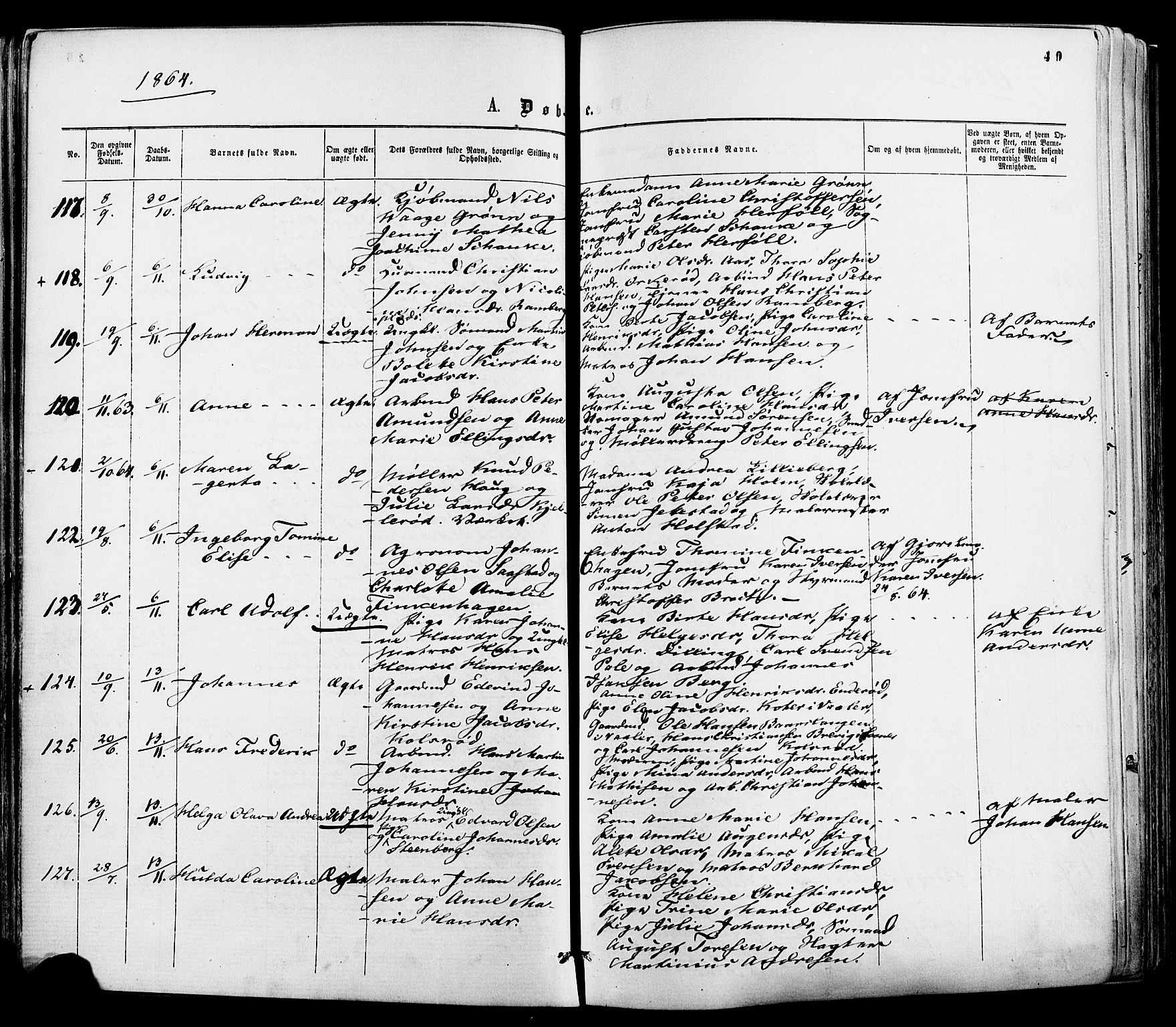 Moss prestekontor Kirkebøker, SAO/A-2003/F/Fa/L0009: Parish register (official) no. I 9, 1861-1869, p. 49
