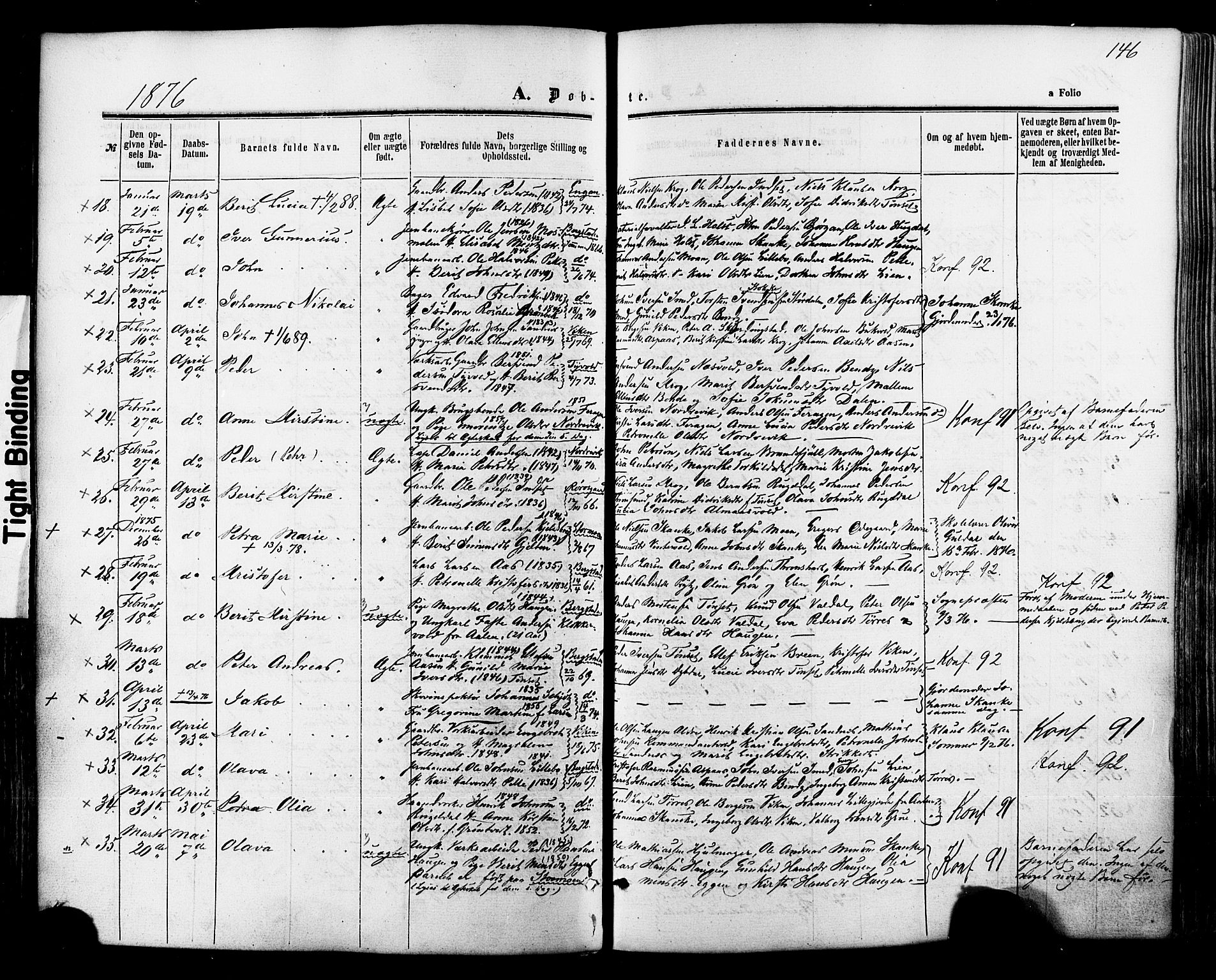 Ministerialprotokoller, klokkerbøker og fødselsregistre - Sør-Trøndelag, SAT/A-1456/681/L0932: Parish register (official) no. 681A10, 1860-1878, p. 146