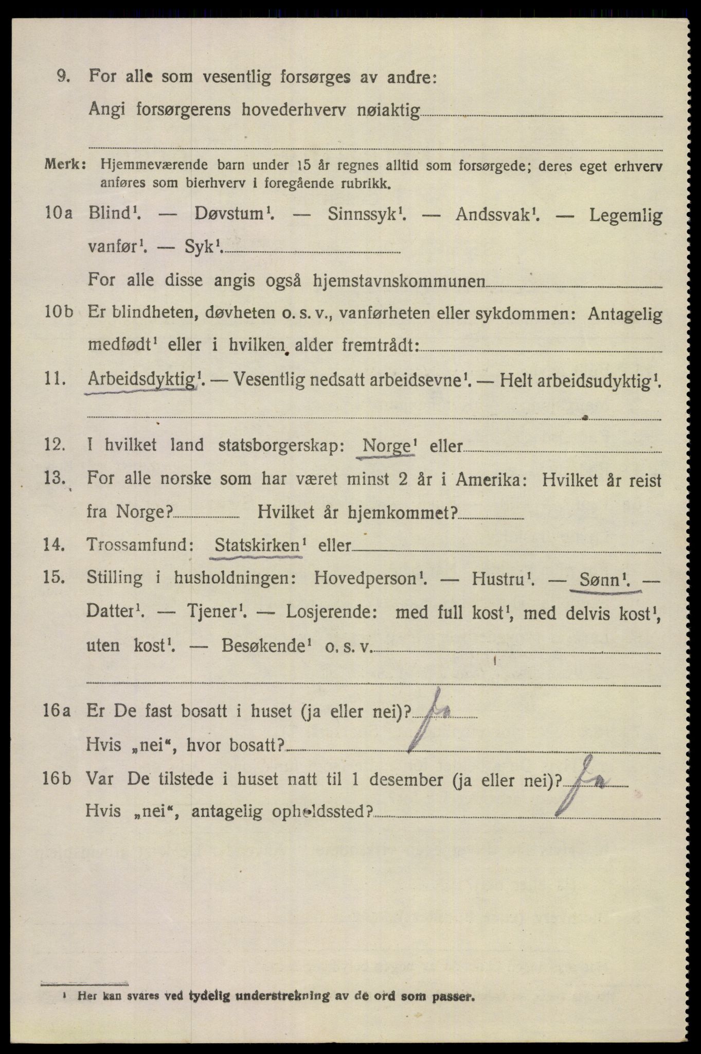 SAKO, 1920 census for Eidanger, 1920, p. 6683