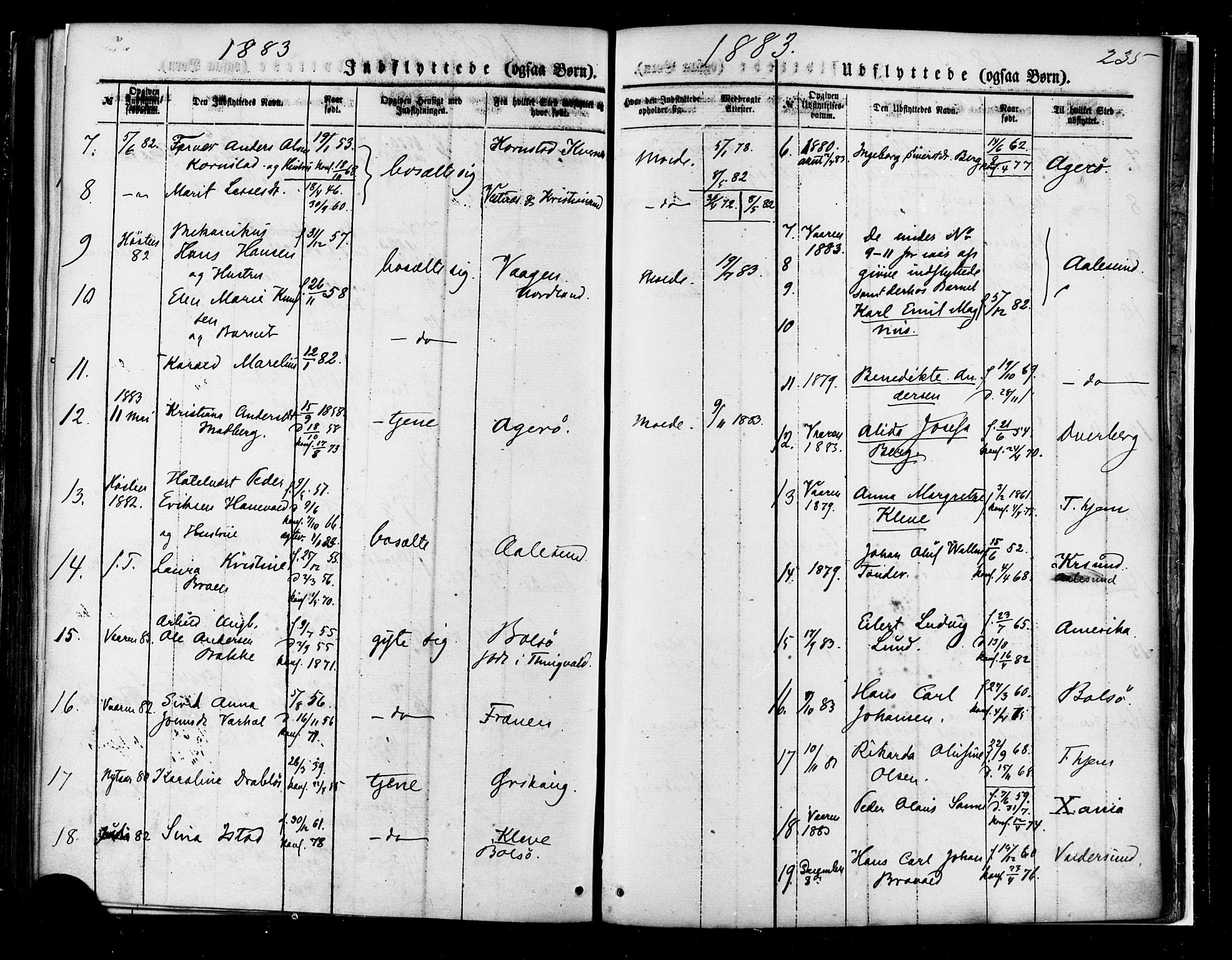 Ministerialprotokoller, klokkerbøker og fødselsregistre - Møre og Romsdal, AV/SAT-A-1454/558/L0691: Parish register (official) no. 558A05, 1873-1886, p. 235