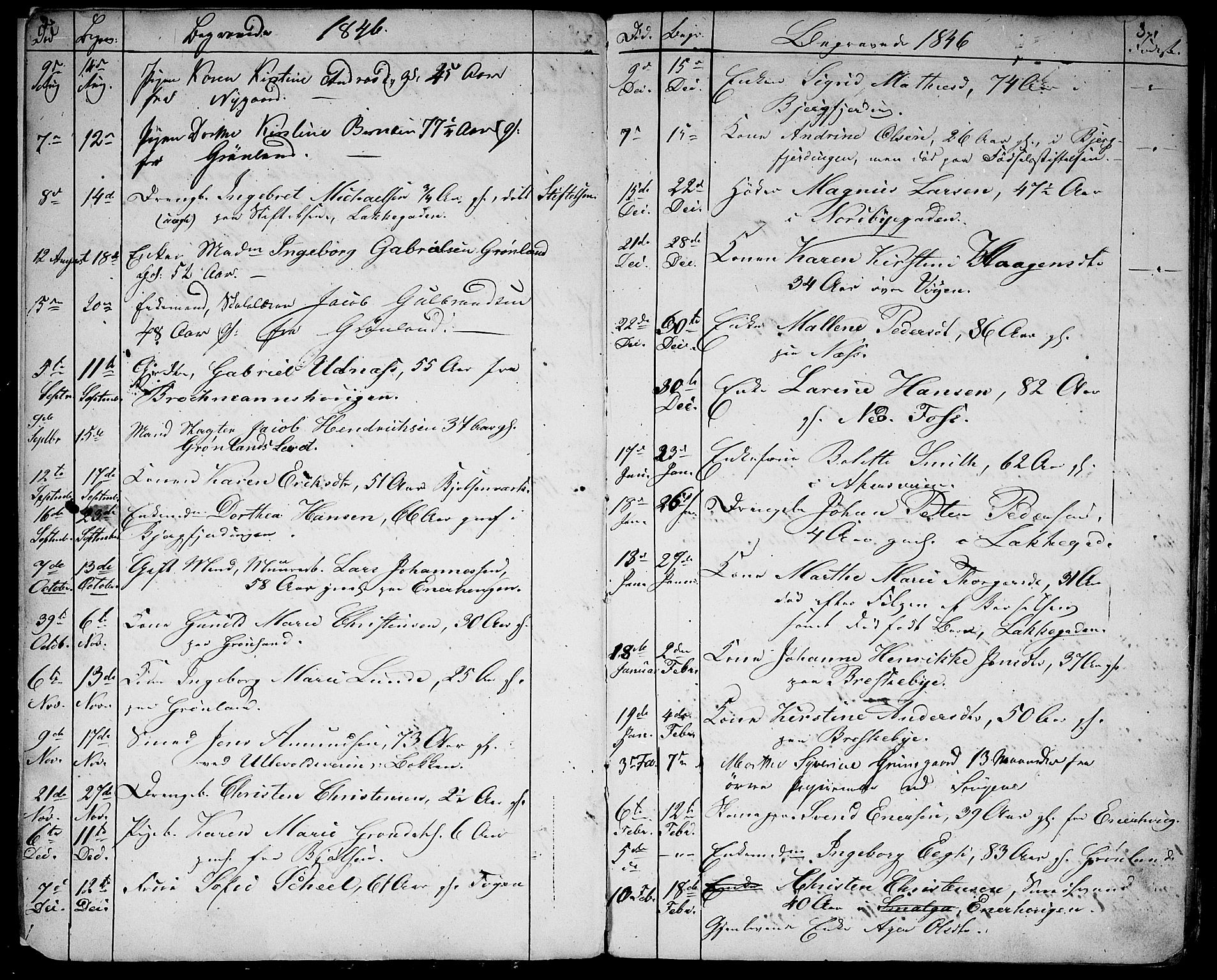 Aker prestekontor kirkebøker, SAO/A-10861/G/L0012: Parish register (copy) no. 12, 1846-1860, p. 2-3