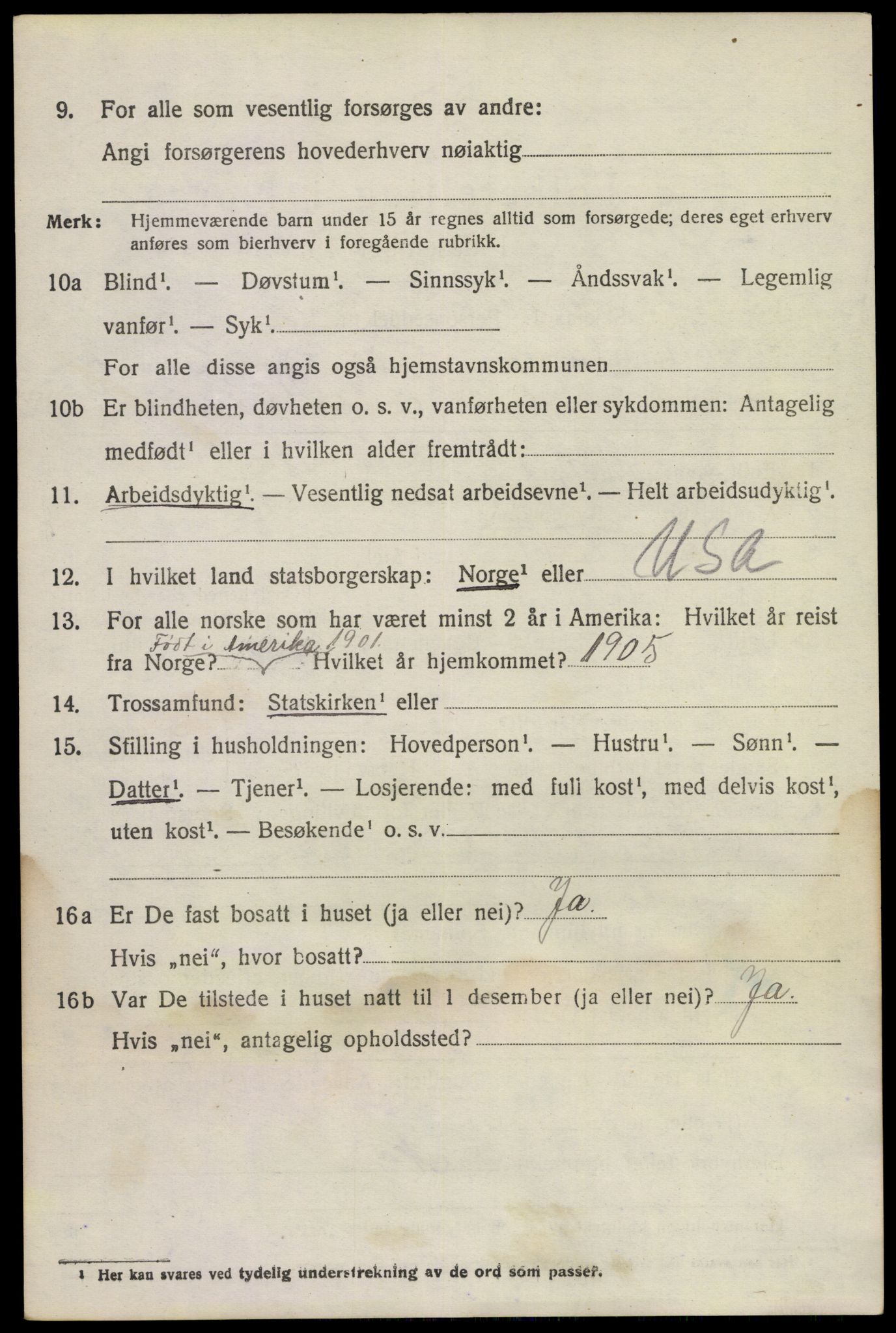 SAKO, 1920 census for Brunlanes, 1920, p. 4464
