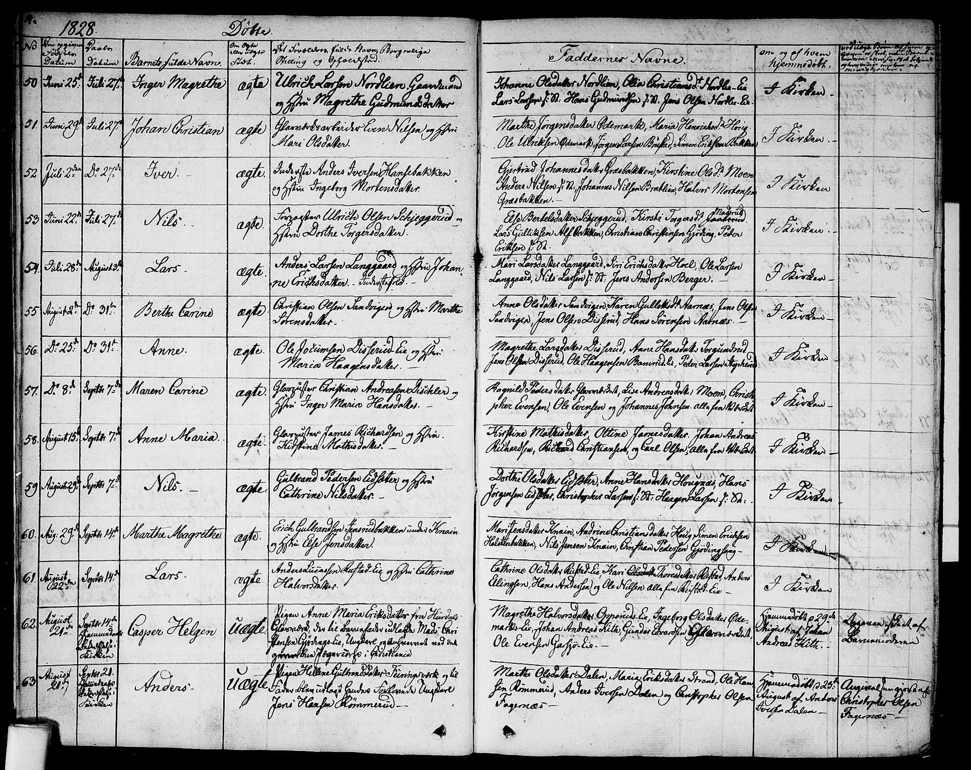 Hurdal prestekontor Kirkebøker, AV/SAO-A-10889/F/Fa/L0004: Parish register (official) no. I 4, 1828-1845, p. 4