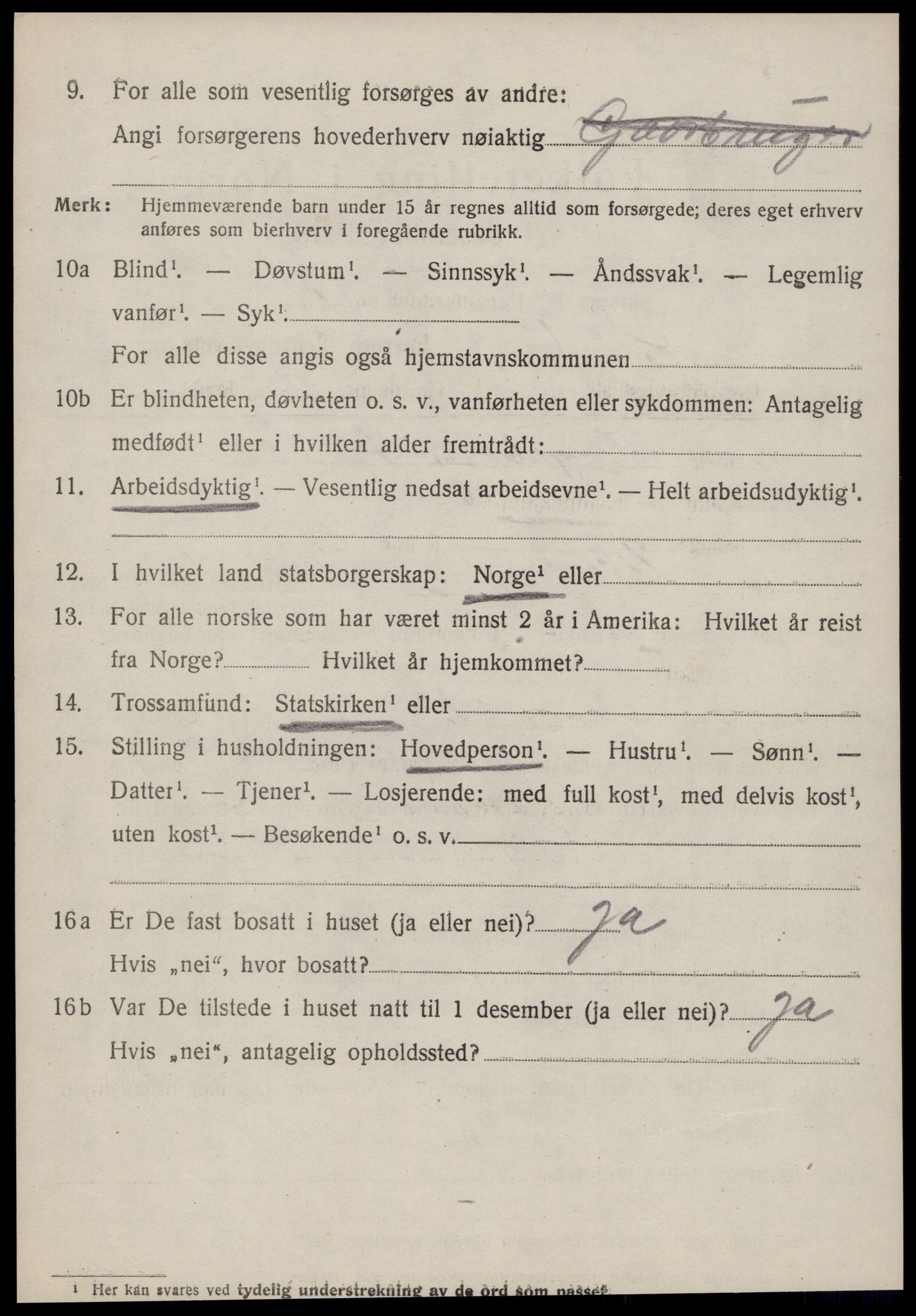 SAT, 1920 census for Ørsta, 1920, p. 4335