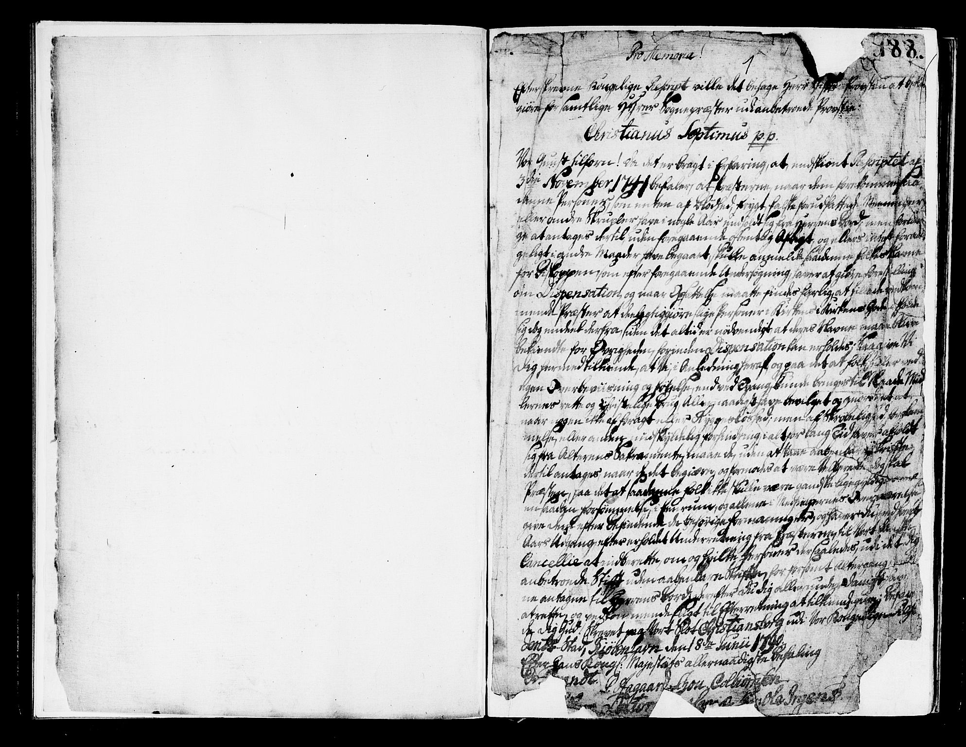 Mariakirken Sokneprestembete, SAB/A-76901/H/Haa/L0001: Parish register (official) no. A 1, 1740-1784, p. 1