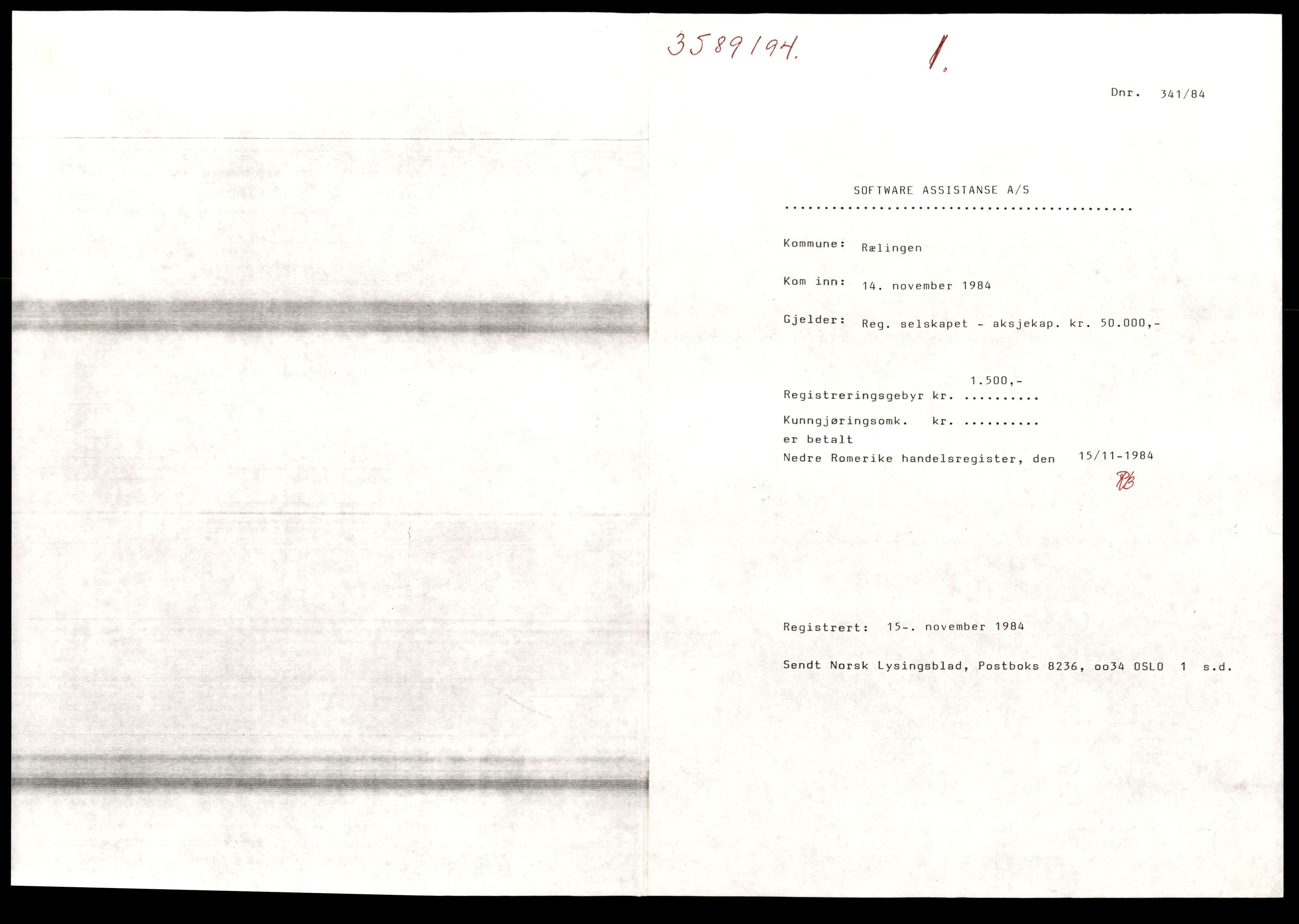 Nedre Romerike sorenskriveri, AV/SAT-A-10469/K/Ke/Ked/L0022: Enkeltmannsforetak, aksjeselskap og andelslag, So - Su, 1944-1989