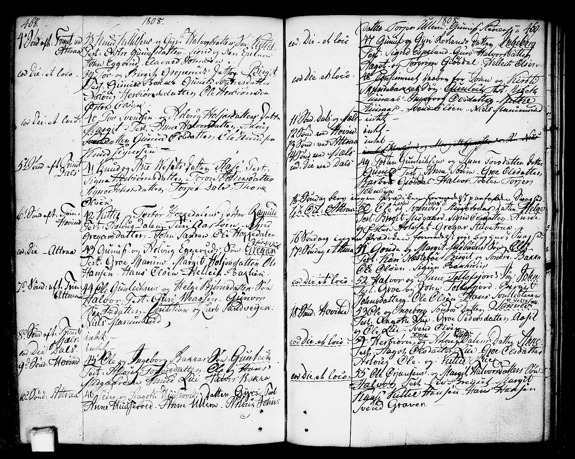 Tinn kirkebøker, AV/SAKO-A-308/F/Fa/L0002: Parish register (official) no. I 2, 1757-1810, p. 468-469