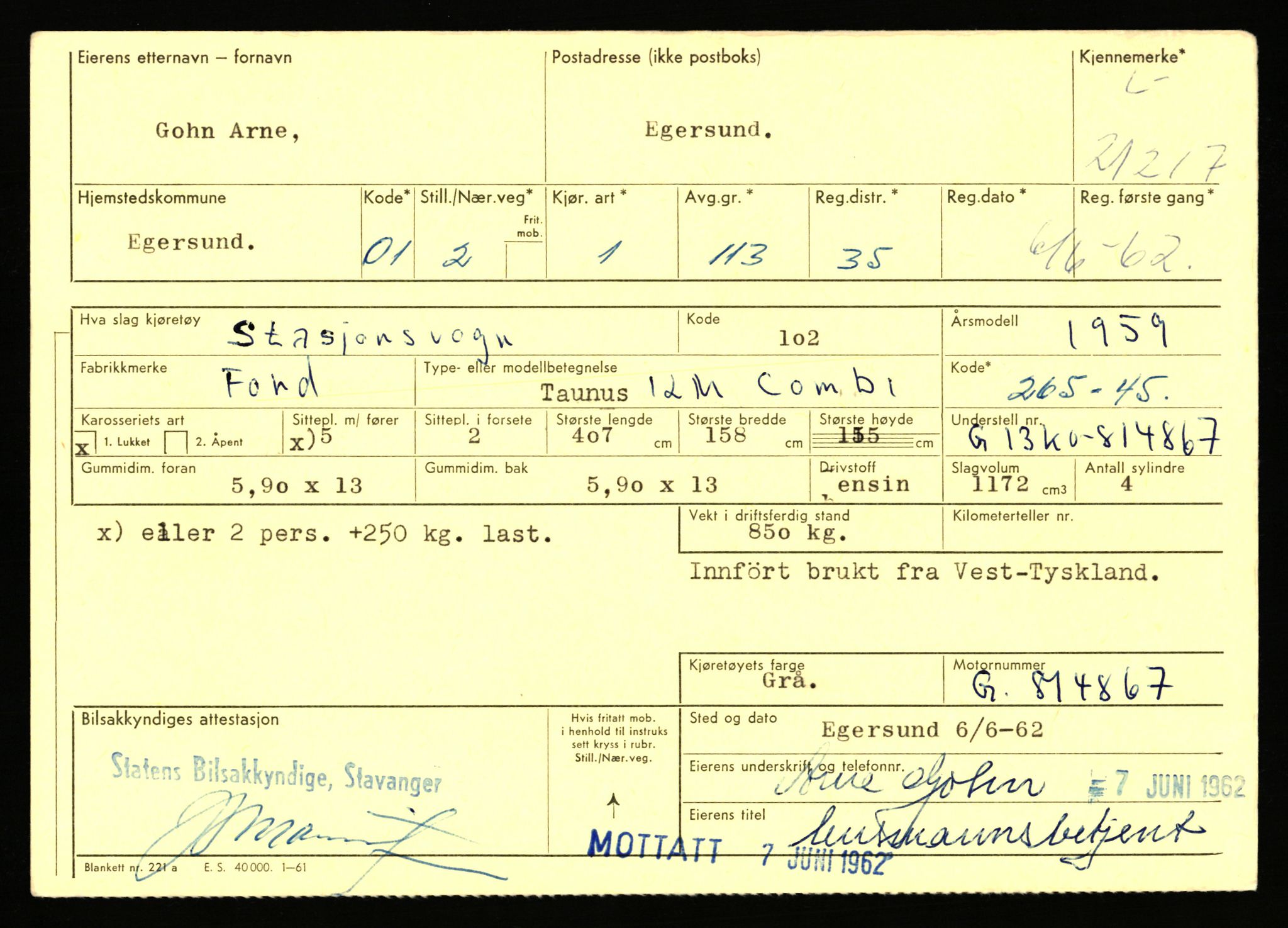 Stavanger trafikkstasjon, AV/SAST-A-101942/0/F/L0037: L-20500 - L-21499, 1930-1971, p. 1881