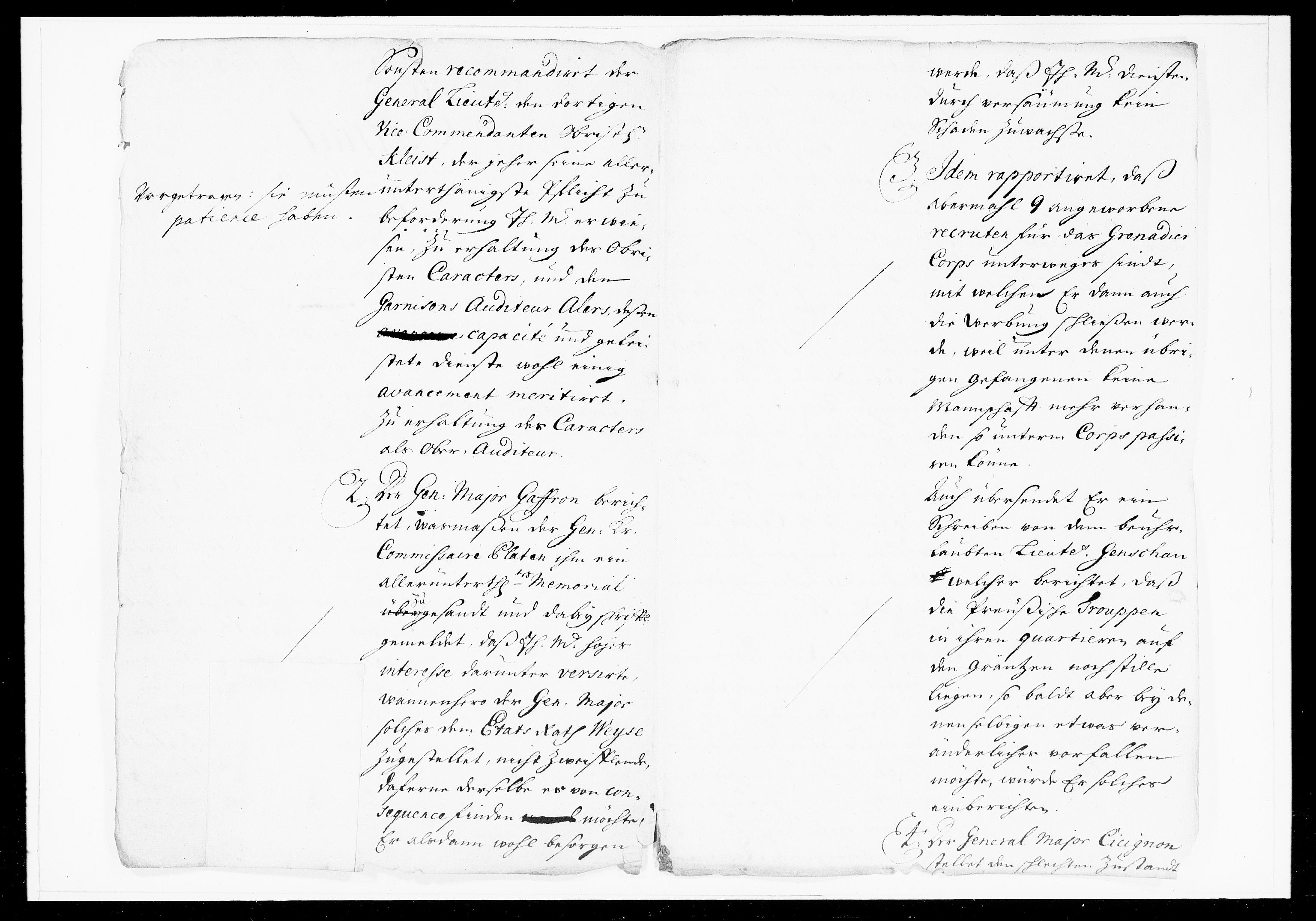 Krigskollegiet, Krigskancelliet, DRA/A-0006/-/1003-1013: Refererede sager, 1714, p. 3