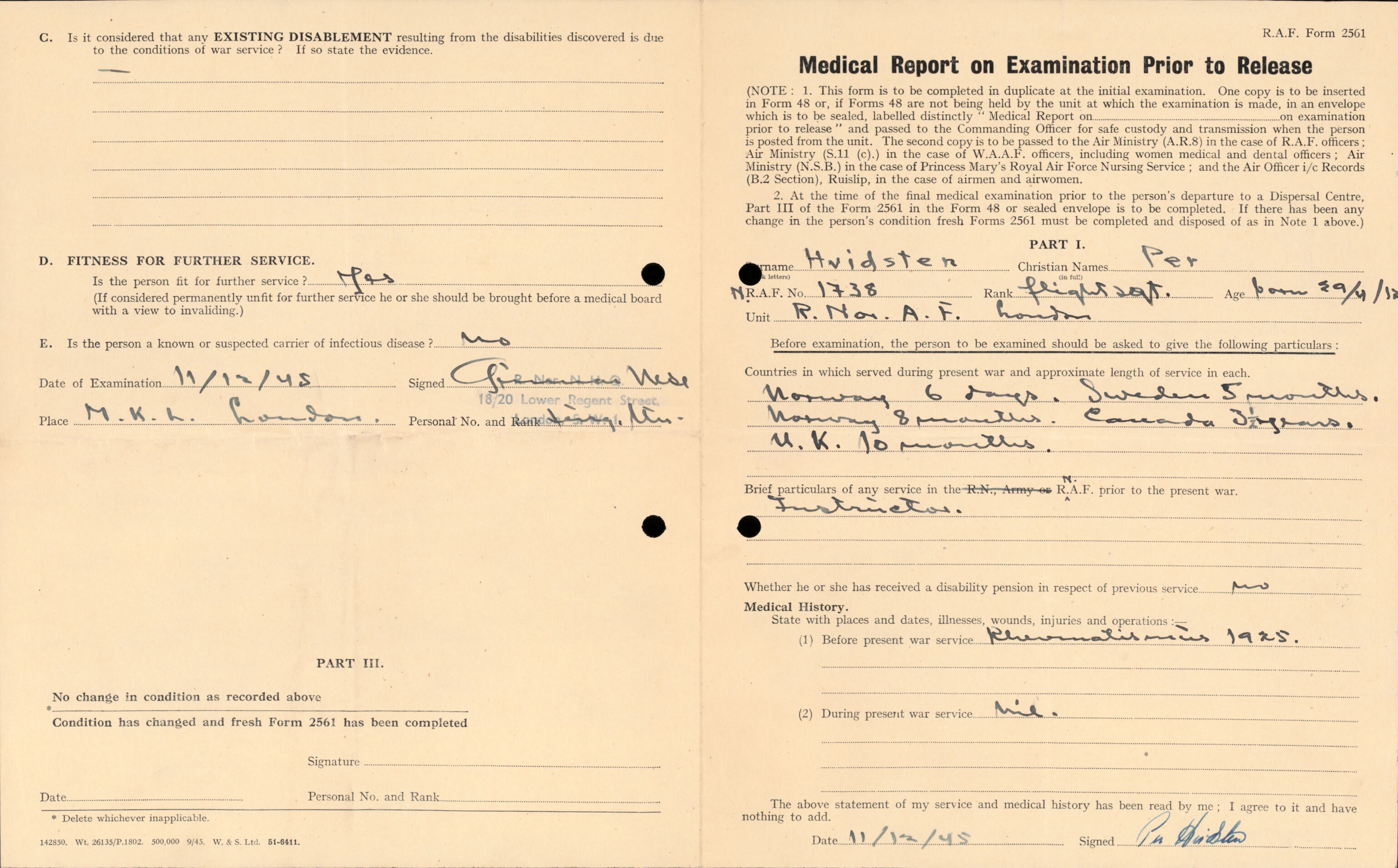 Forsvaret, Forsvarets overkommando/Luftforsvarsstaben, AV/RA-RAFA-4079/P/Pa/L0029: Personellpapirer, 1912, p. 610