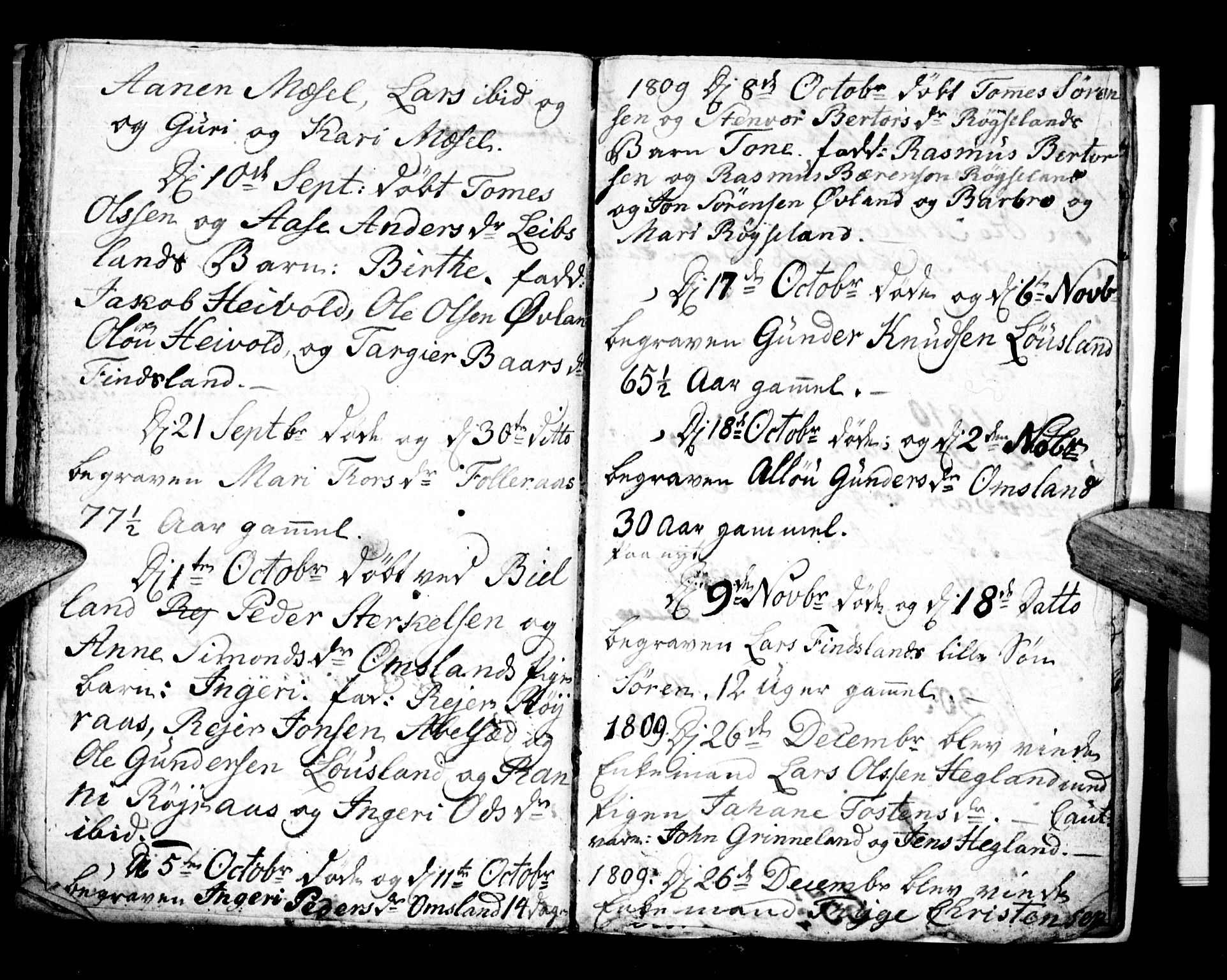 Bjelland sokneprestkontor, AV/SAK-1111-0005/F/Fa/Fab/L0001: Parish register (official) no. A 1, 1799-1810