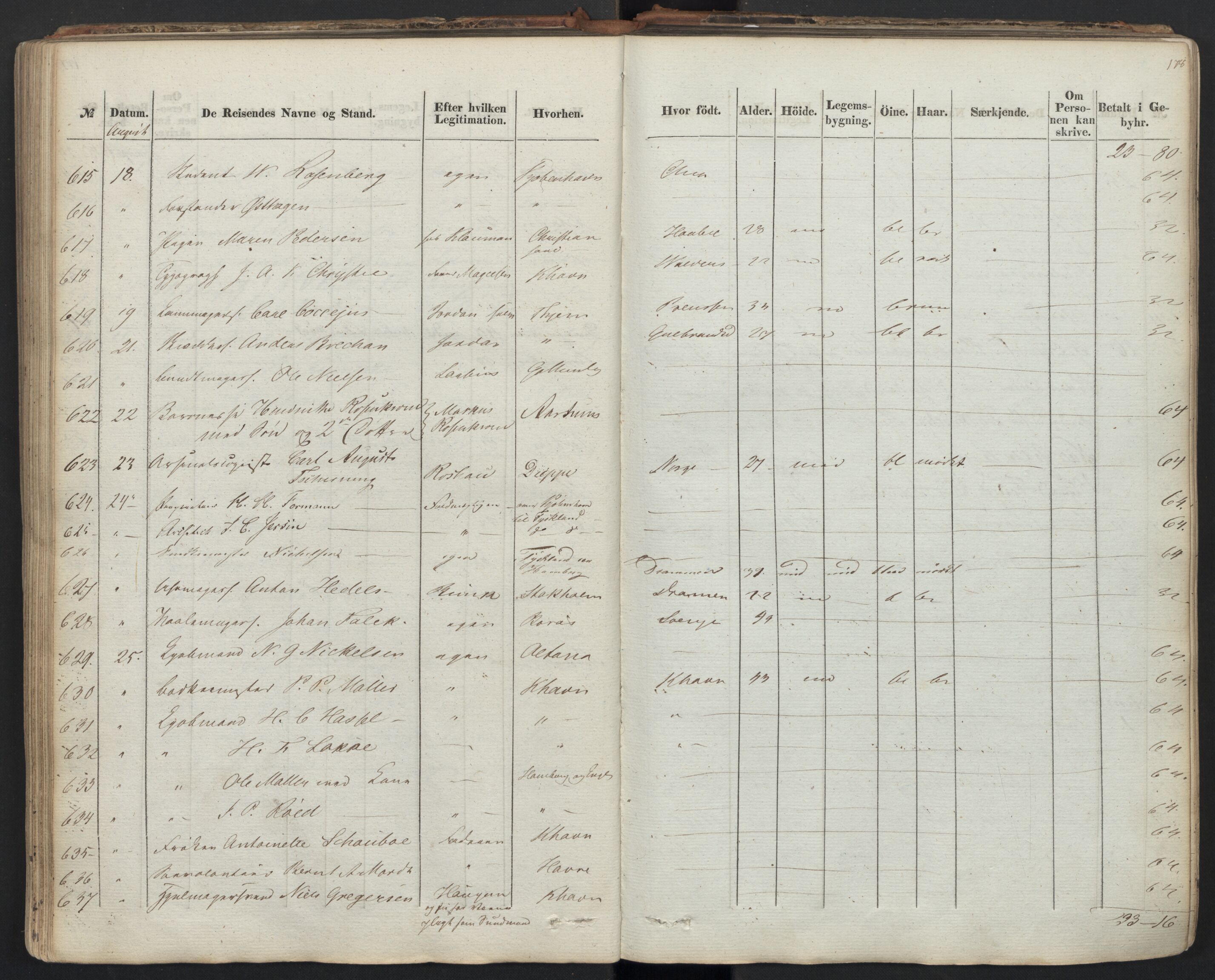 Oslo politidistrikt, AV/SAO-A-10085/E/Ee/Eea/L0004: Passprotokoll, 1838-1848