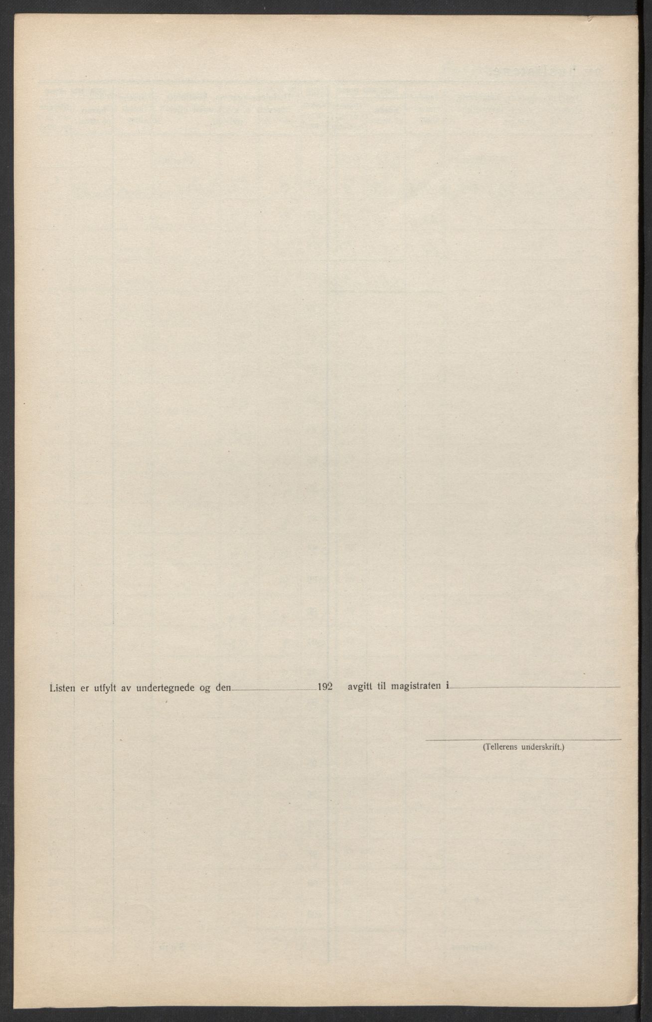 SAK, 1920 census for Kristiansand, 1920, p. 124