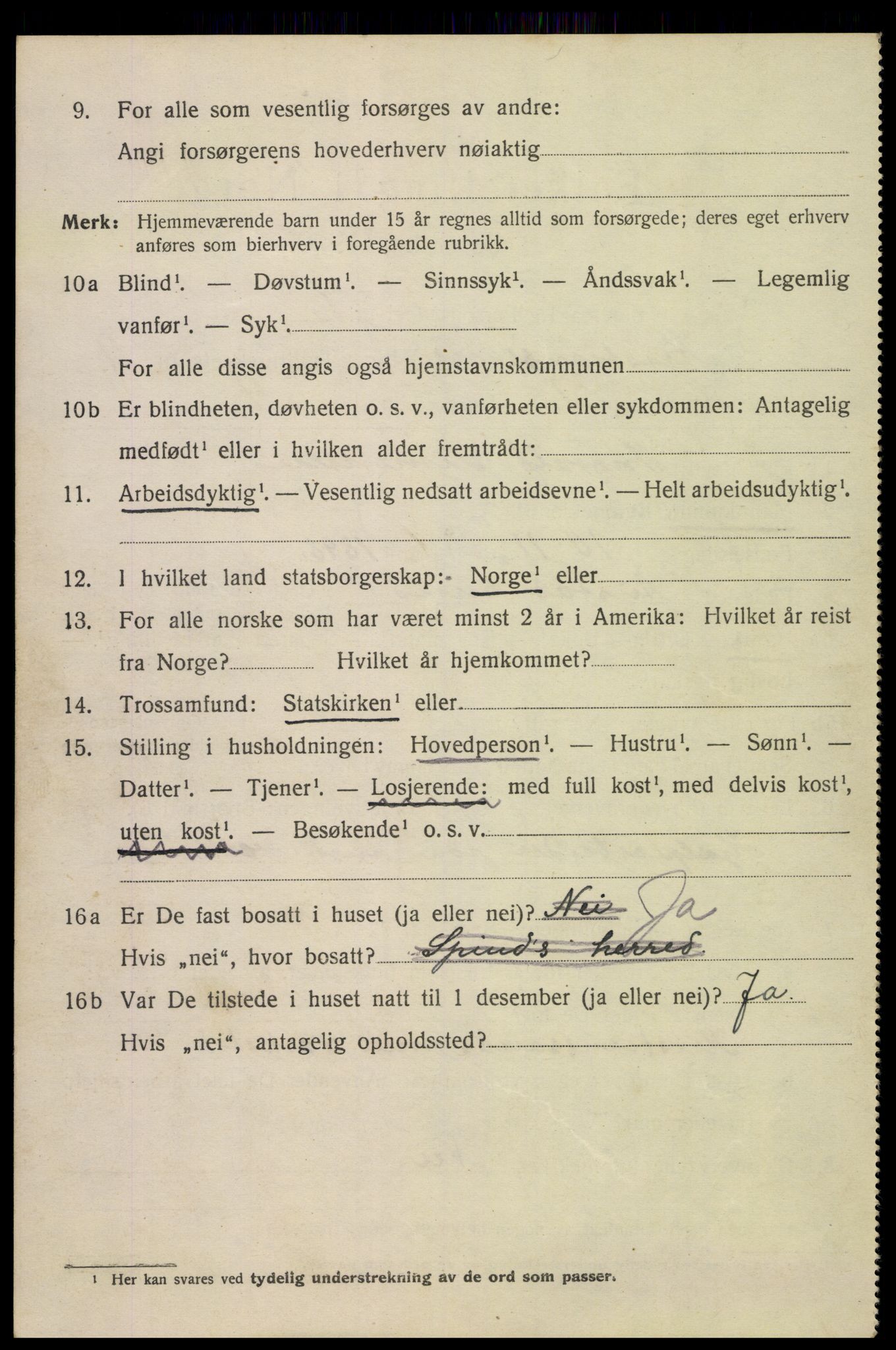 SAK, 1920 census for Kristiansand, 1920, p. 25358