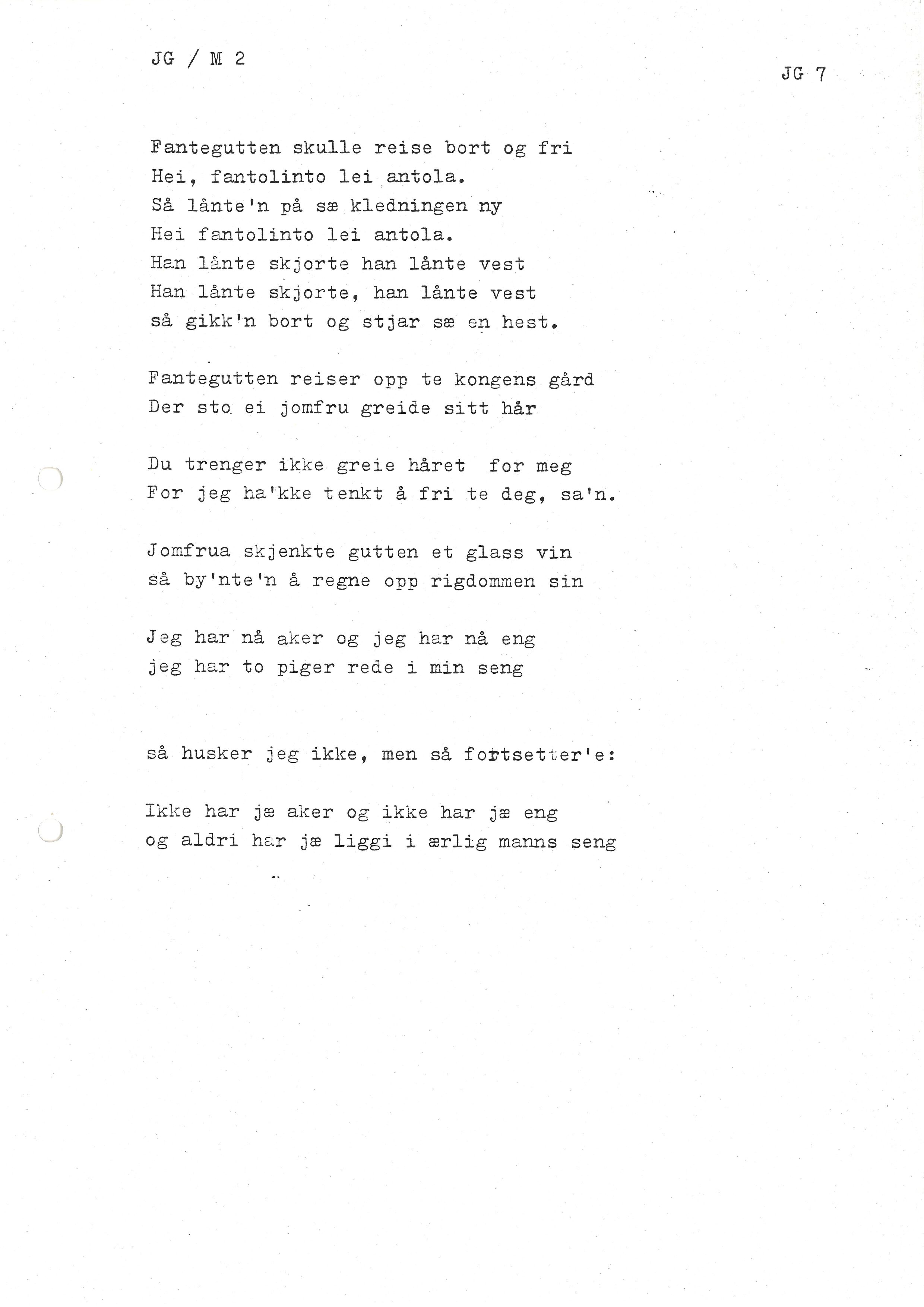 Sa 16 - Folkemusikk fra Vestfold, Gjerdesamlingen, VEMU/A-1868/I/L0001: Informantregister med intervjunedtegnelser, 1979-1986