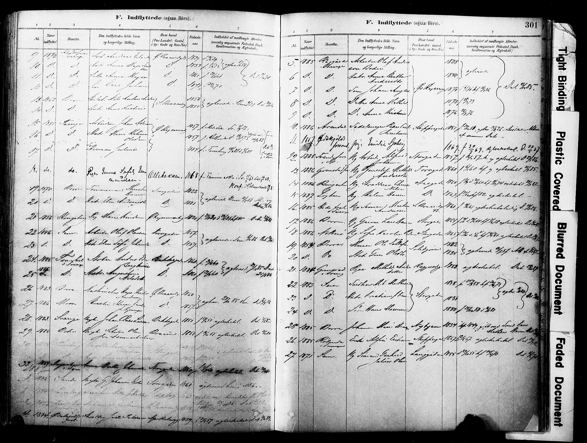 Horten kirkebøker, AV/SAKO-A-348/F/Fa/L0003: Parish register (official) no. 3, 1878-1887, p. 301