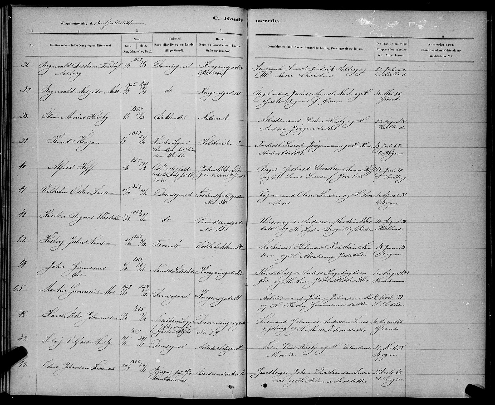 Ministerialprotokoller, klokkerbøker og fødselsregistre - Sør-Trøndelag, AV/SAT-A-1456/601/L0091: Parish register (copy) no. 601C09, 1878-1883