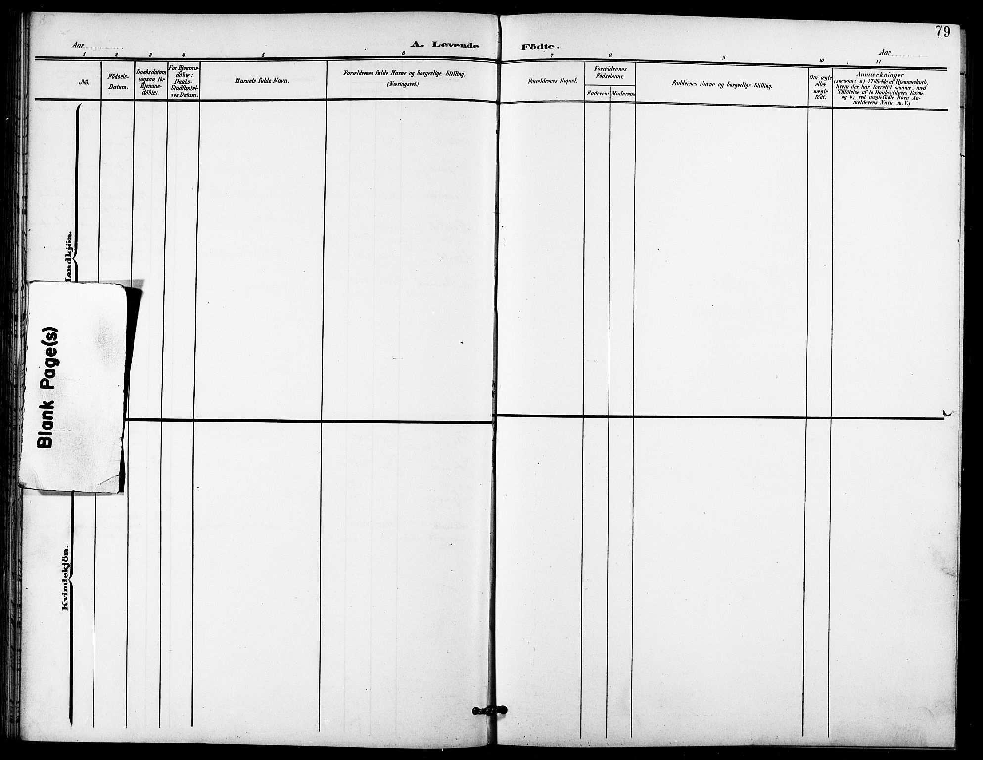 Lenvik sokneprestembete, AV/SATØ-S-1310/H/Ha/Hab/L0022klokker: Parish register (copy) no. 22, 1901-1918, p. 79