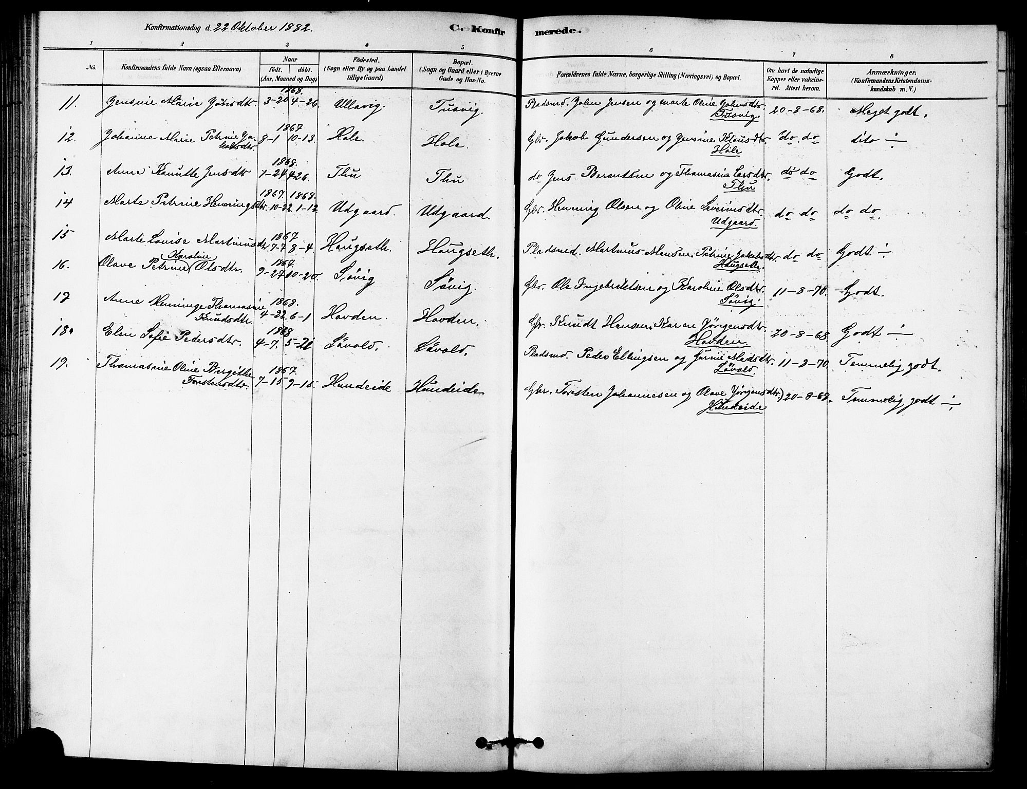 Ministerialprotokoller, klokkerbøker og fødselsregistre - Møre og Romsdal, AV/SAT-A-1454/523/L0334: Parish register (official) no. 523A01, 1878-1891