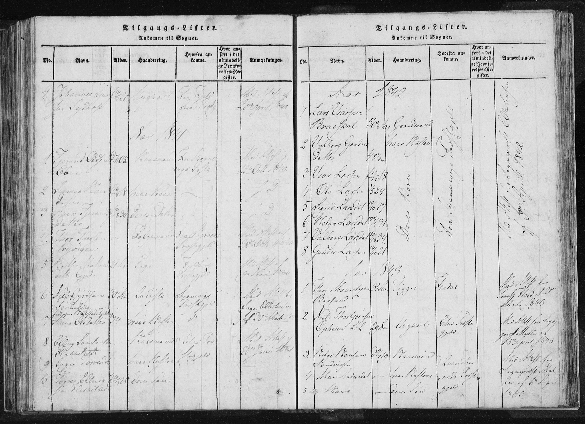 Vikedal sokneprestkontor, AV/SAST-A-101840/01/IV: Parish register (official) no. A 4, 1816-1850, p. 307