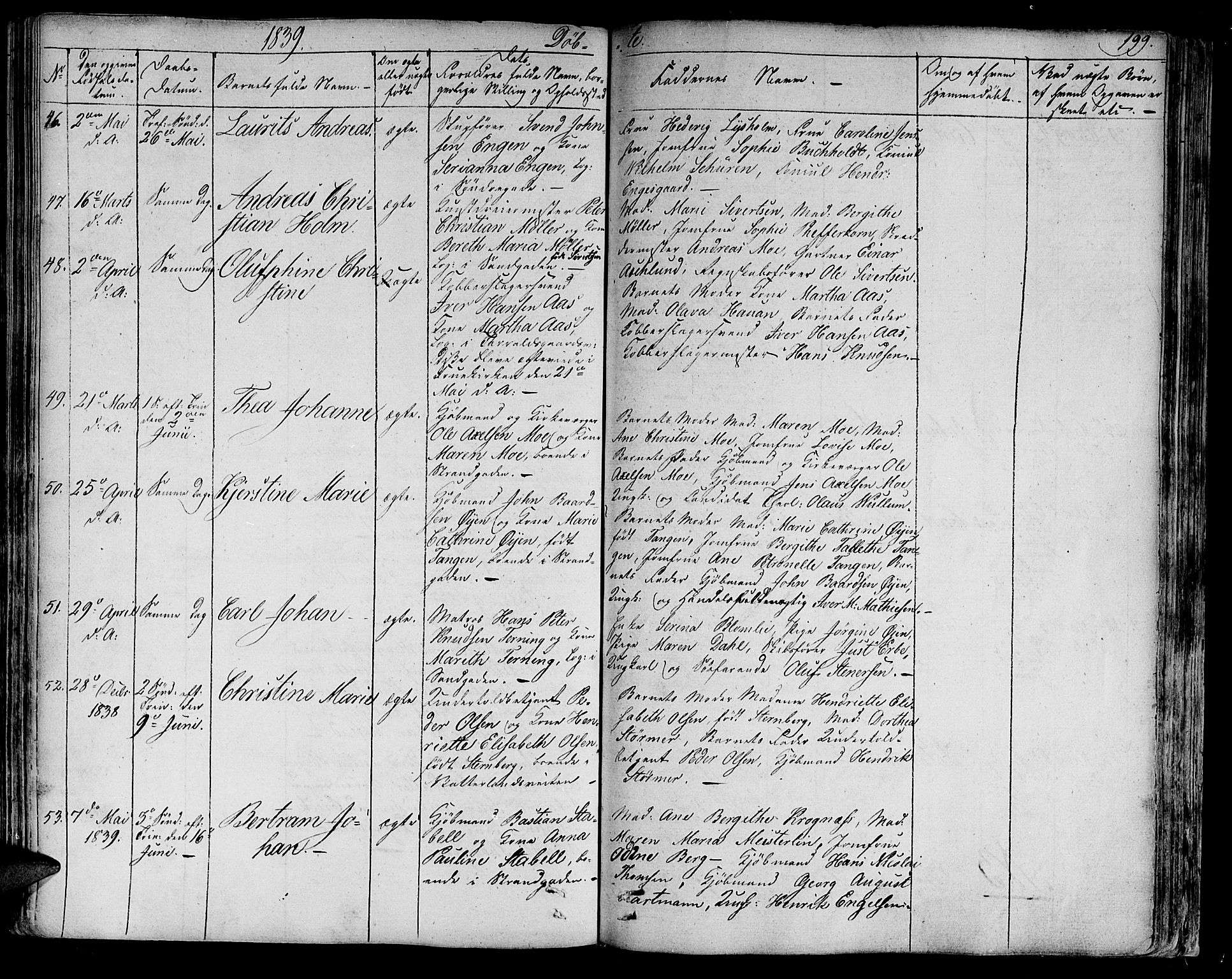 Ministerialprotokoller, klokkerbøker og fødselsregistre - Sør-Trøndelag, SAT/A-1456/602/L0108: Parish register (official) no. 602A06, 1821-1839, p. 199