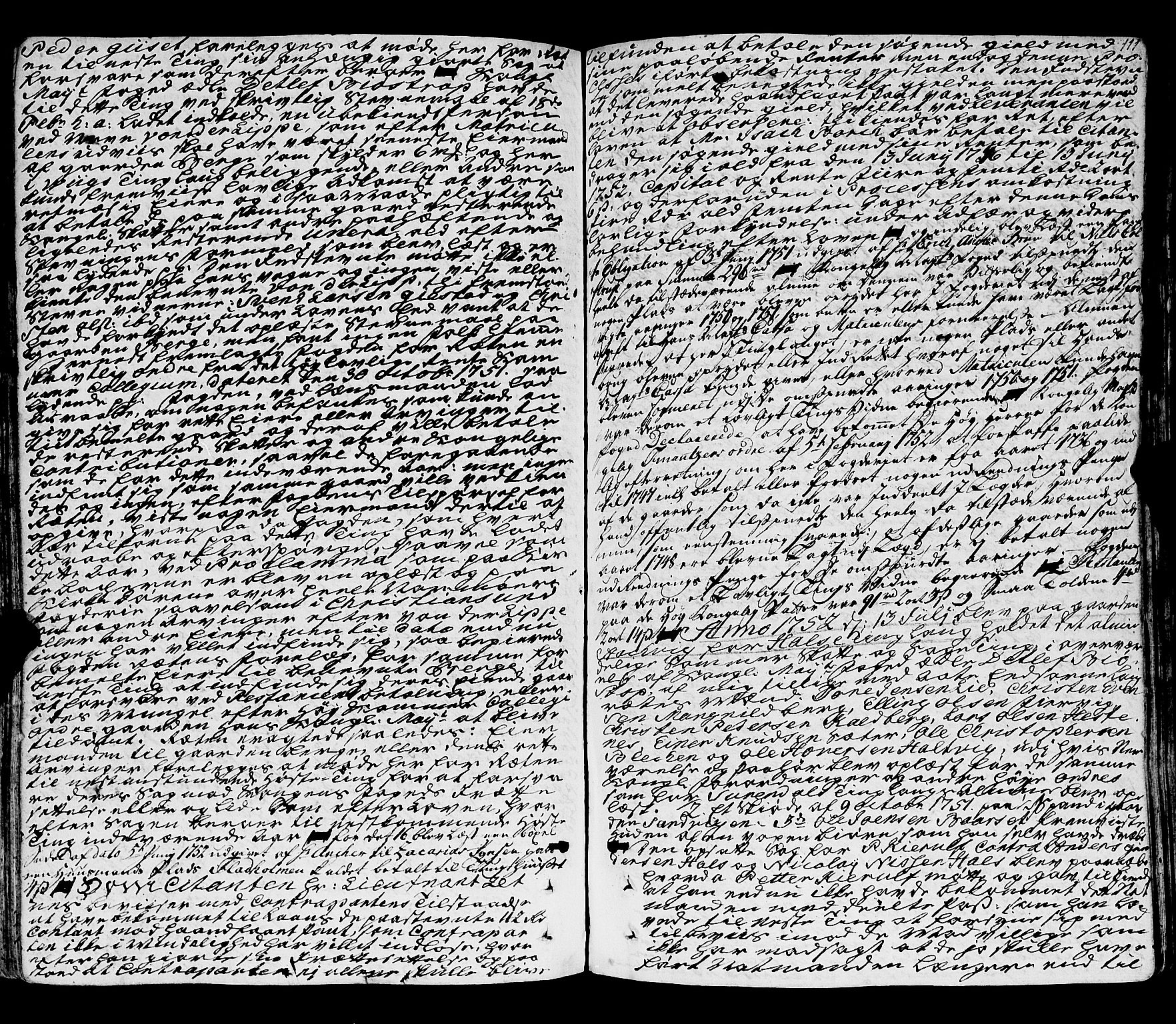 Nordmøre sorenskriveri, SAT/A-4132/1/1/1A/L0023: Tingbok nr. 22, 1751-1758, p. 111