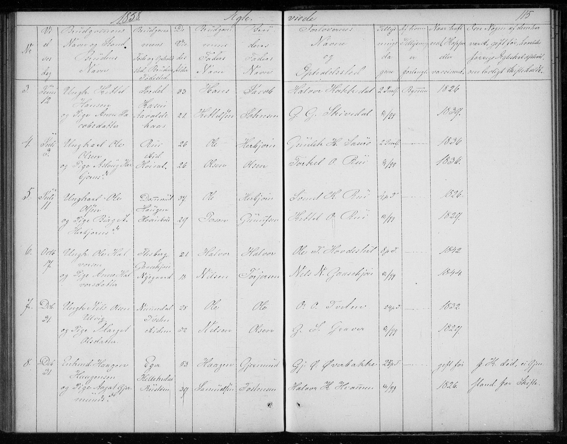 Gransherad kirkebøker, SAKO/A-267/F/Fb/L0003: Parish register (official) no. II 3, 1844-1859, p. 115