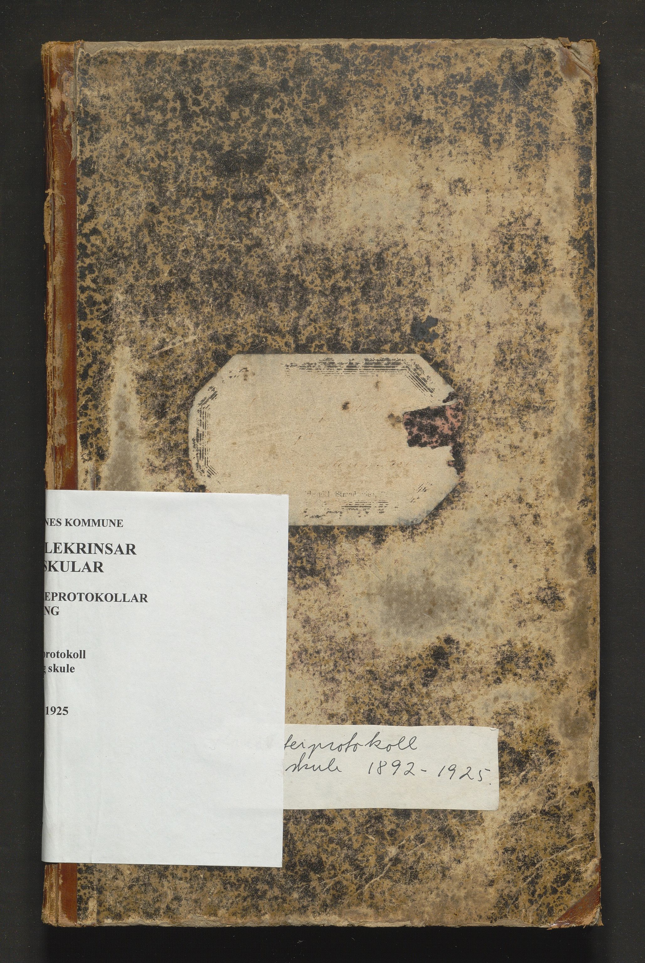 Bremnes kommune. Barneskulane, IKAH/1220-231/F/Fd/L0007: Skuleprotokoll for Meling skule, 1892-1925