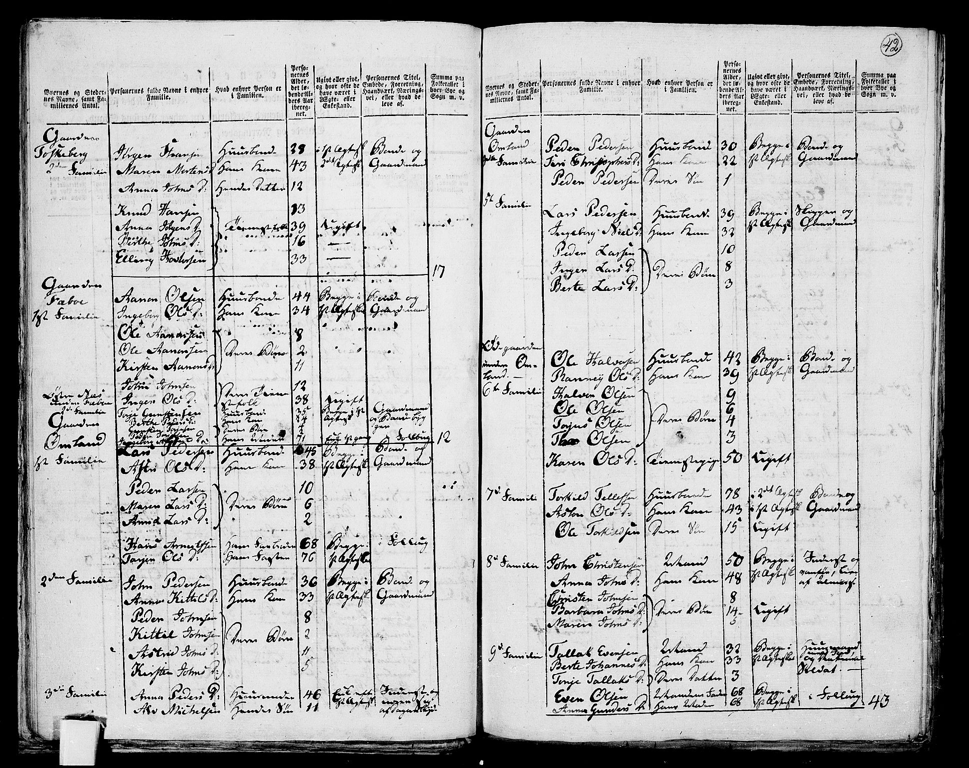 RA, 1801 census for 0901P Risør, 1801, p. 41b-42a