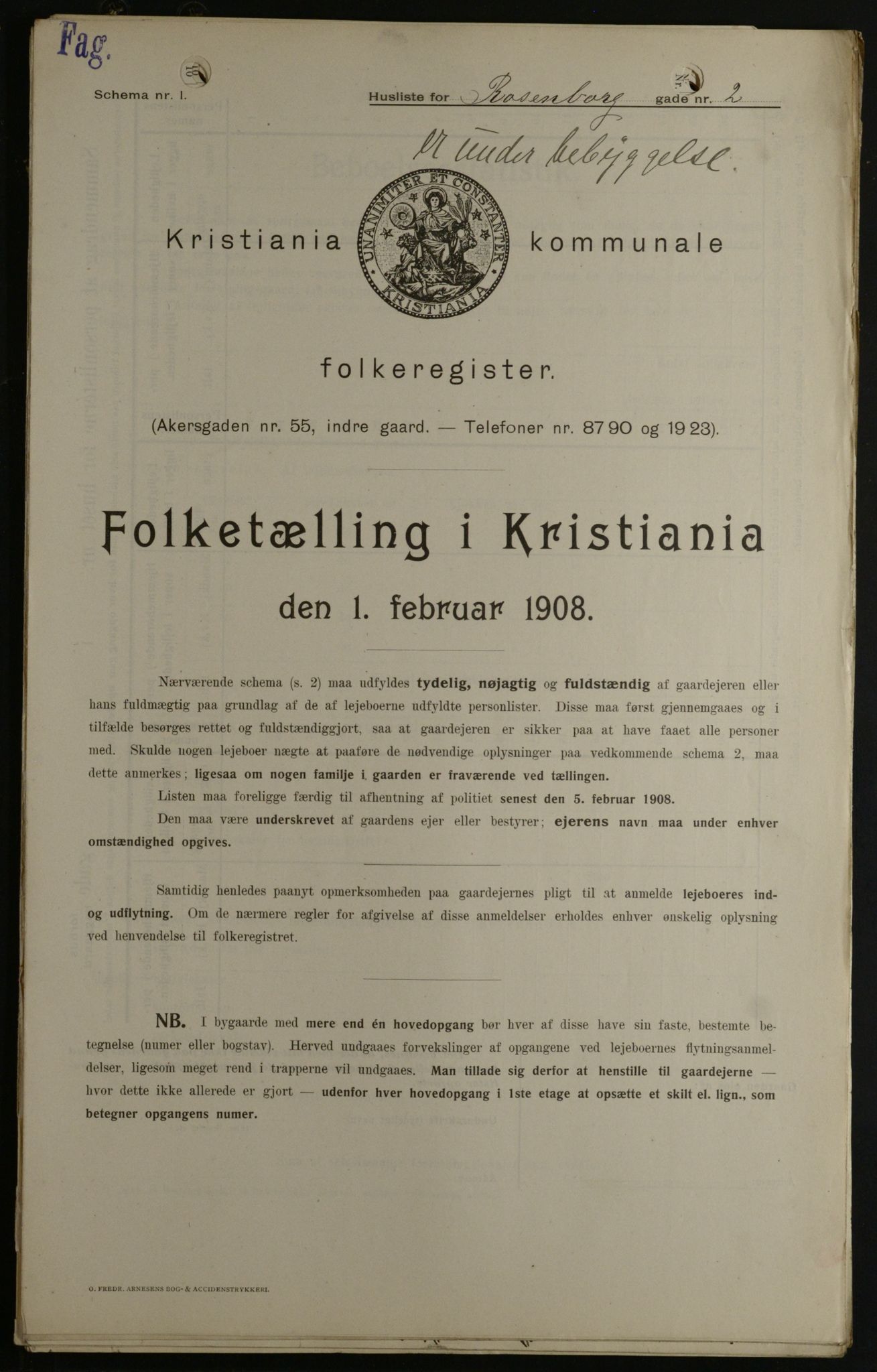 OBA, Municipal Census 1908 for Kristiania, 1908, p. 74942