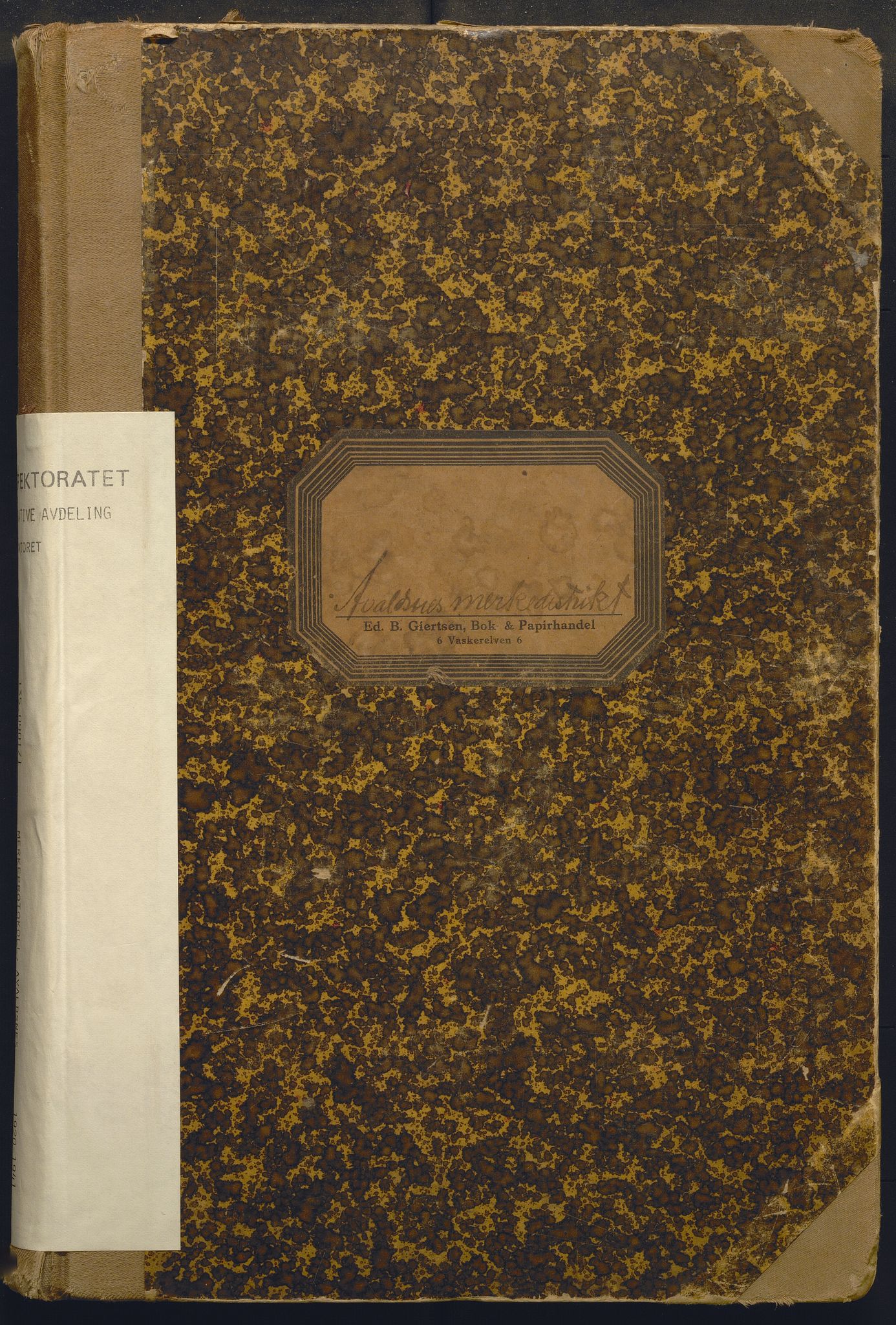 Fiskeridirektoratet - 1 Adm. ledelse - 13 Båtkontoret, AV/SAB-A-2003/I/Ia/Iai/L0001: 135.0901/1 Merkeprotokoll - Avaldsnes, 1920-1941