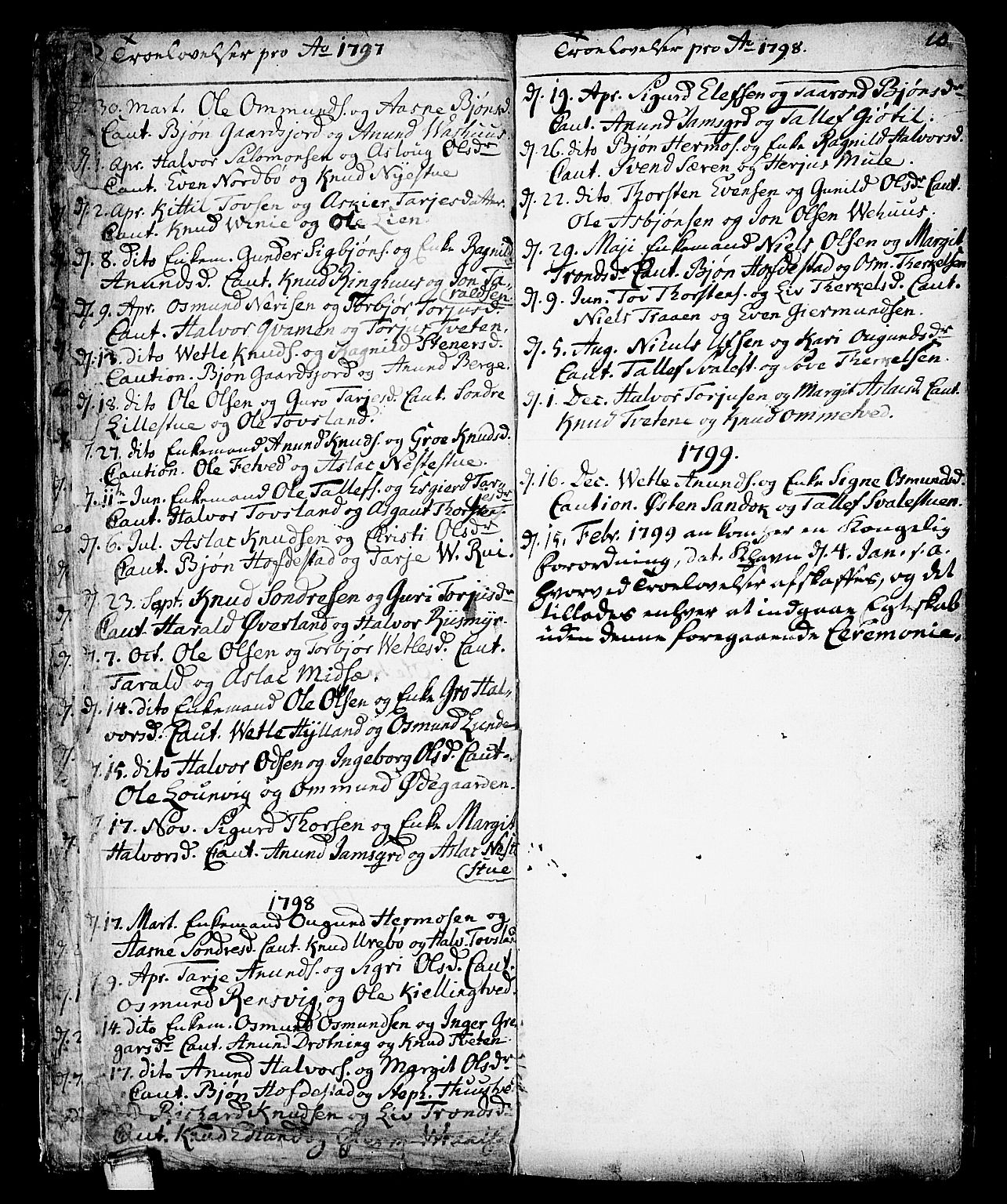 Vinje kirkebøker, SAKO/A-312/F/Fa/L0002: Parish register (official) no. I 2, 1767-1814, p. 10