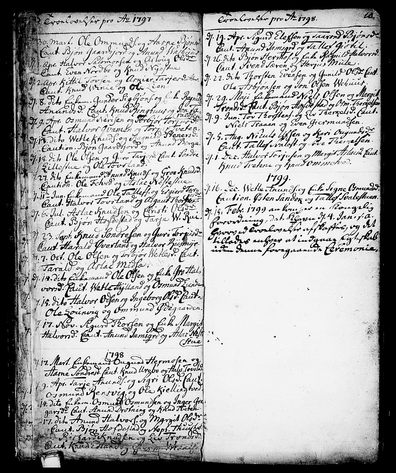 Vinje kirkebøker, AV/SAKO-A-312/F/Fa/L0002: Parish register (official) no. I 2, 1767-1814, p. 10