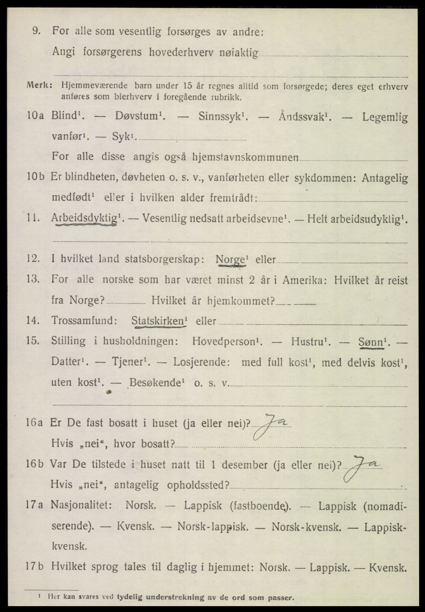 SAT, 1920 census for Otterøy, 1920, p. 1804