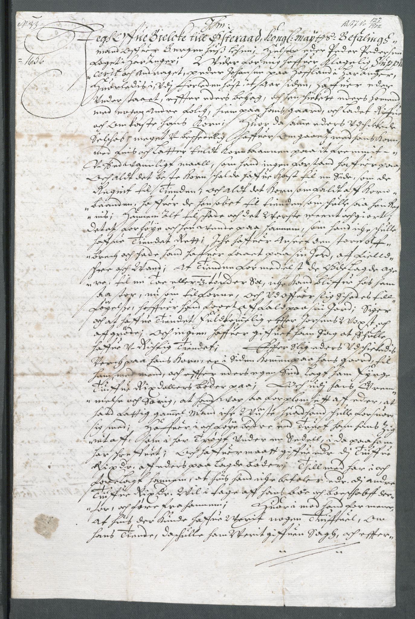 Riksarkivets diplomsamling, AV/RA-EA-5965/F02/L0166: Dokumenter, 1654-1656, p. 198