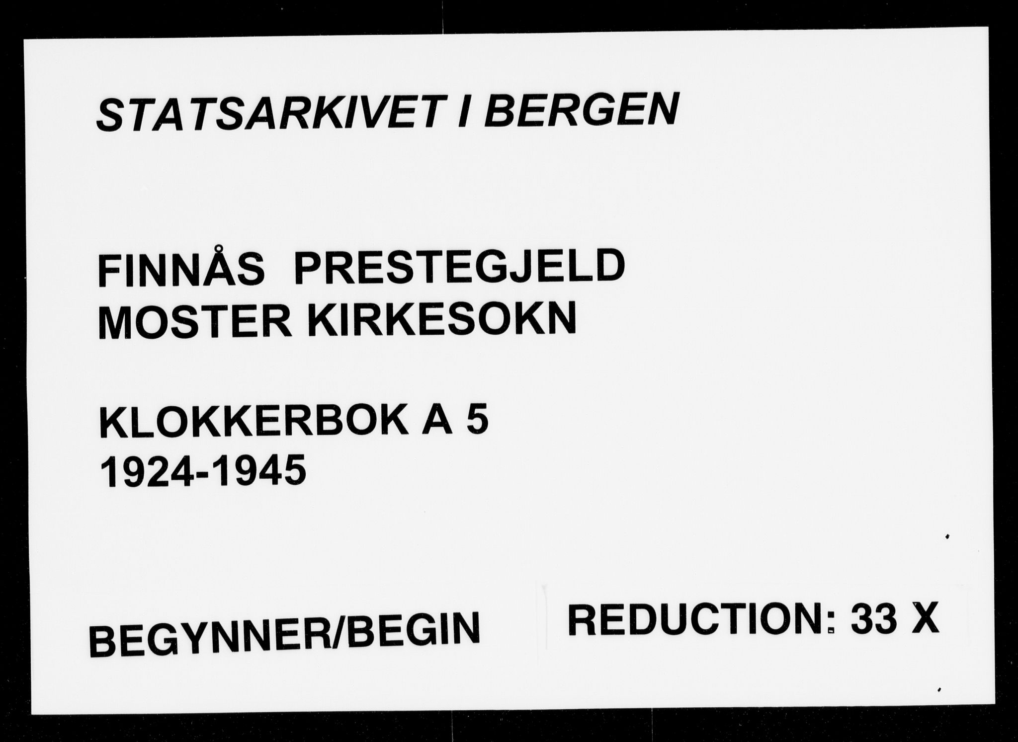 Finnås sokneprestembete, SAB/A-99925/H/Ha/Hab/Haba/L0005: Parish register (copy) no. A 5, 1924-1945