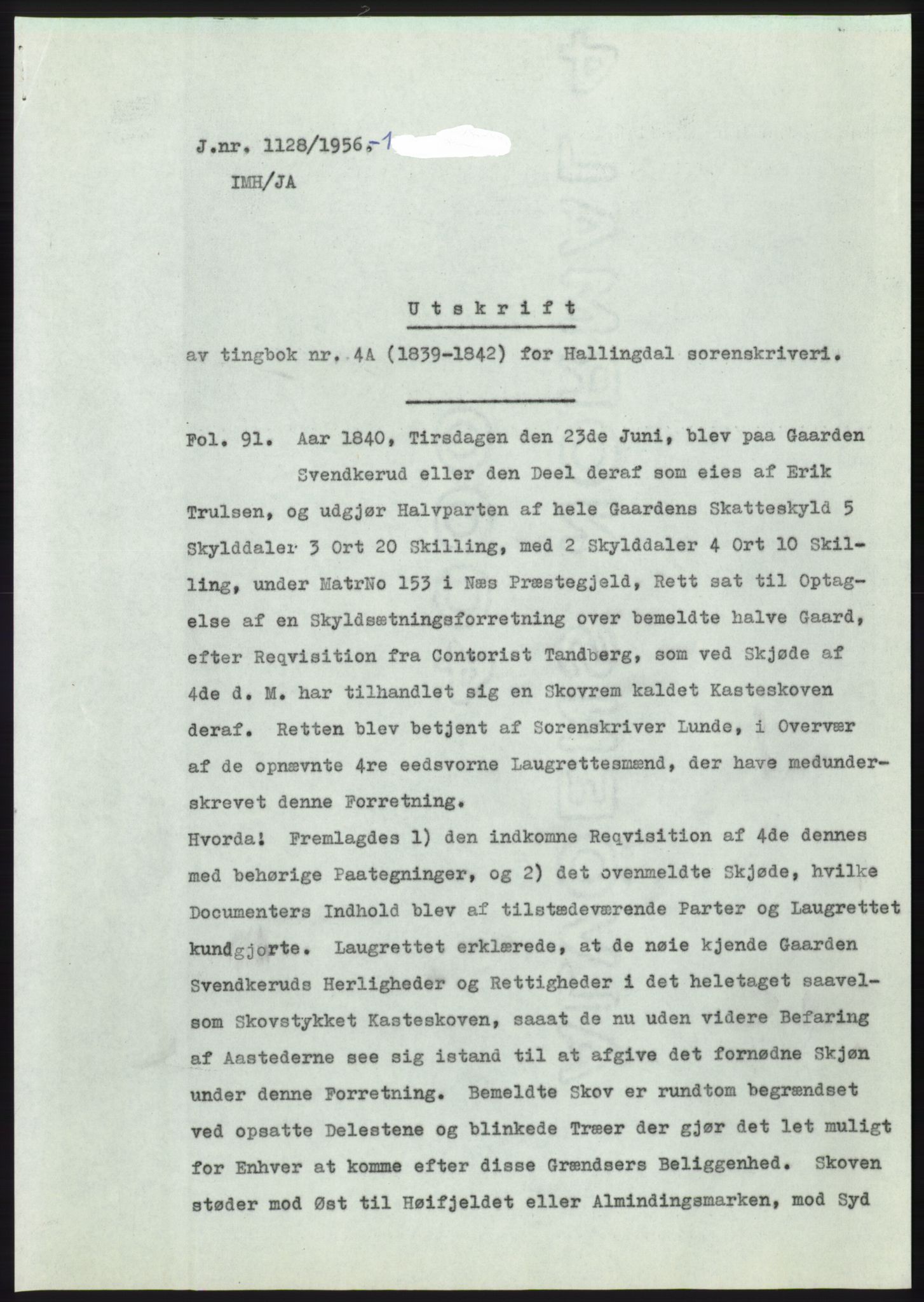 Statsarkivet i Kongsberg, SAKO/A-0001, 1956, p. 352