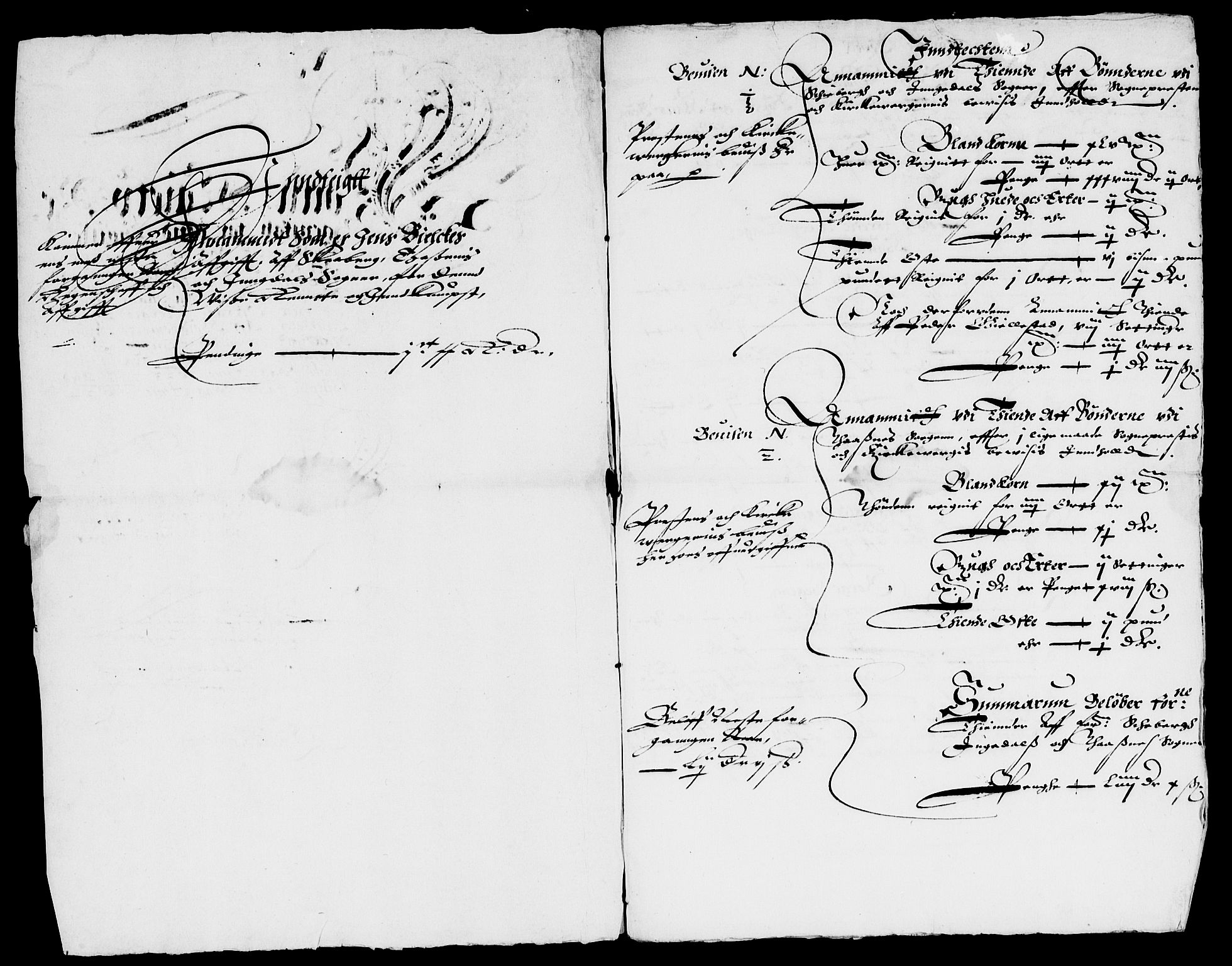 Rentekammeret inntil 1814, Reviderte regnskaper, Lensregnskaper, RA/EA-5023/R/Rb/Rbf/L0001: Biskopgodset, 1623-1653