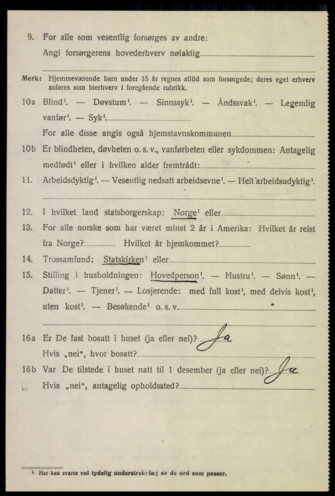 SAH, 1920 census for Nord-Fron, 1920, p. 9381