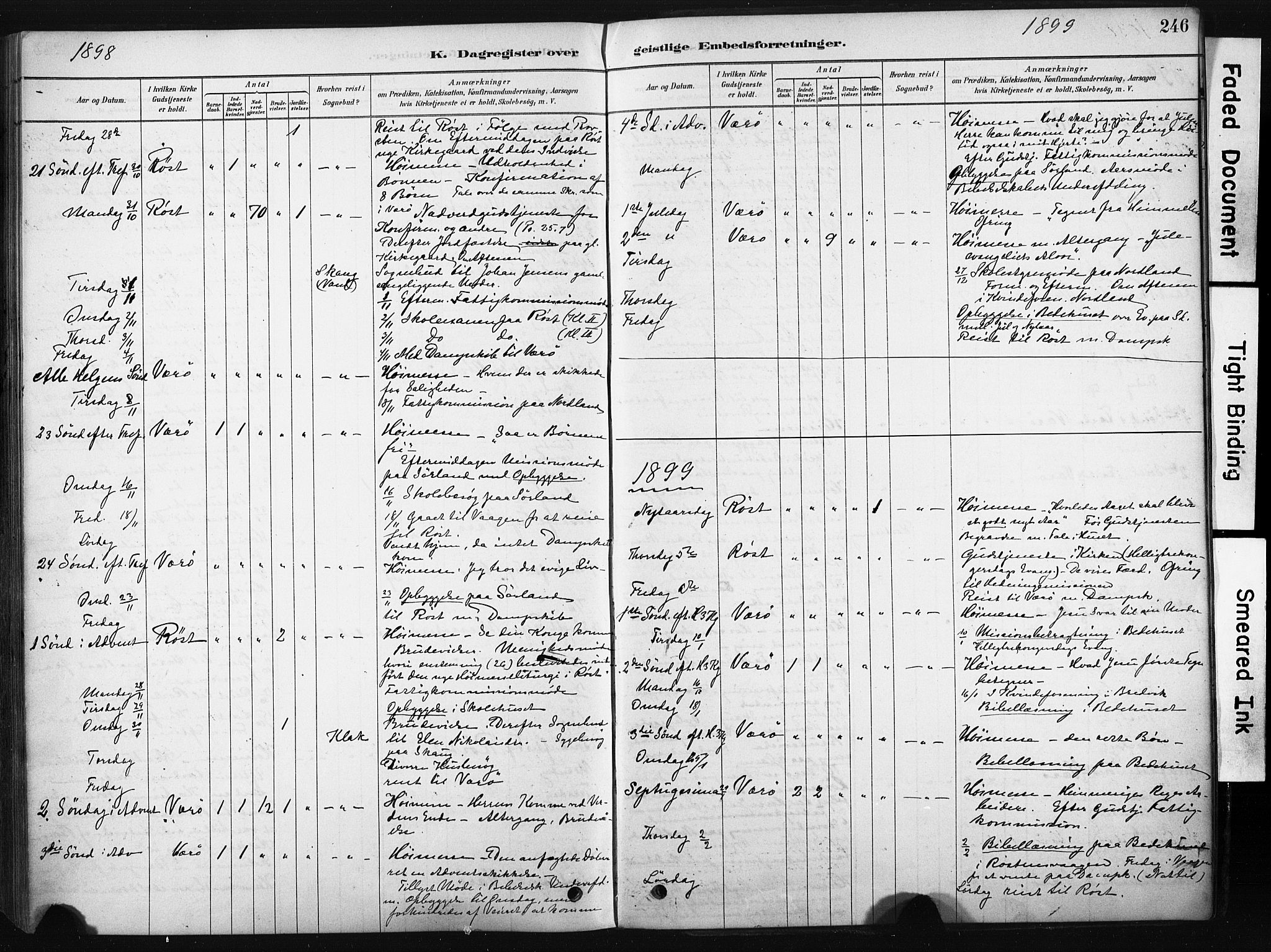 Ministerialprotokoller, klokkerbøker og fødselsregistre - Nordland, AV/SAT-A-1459/808/L0128: Parish register (official) no. 808A01, 1880-1902, p. 246