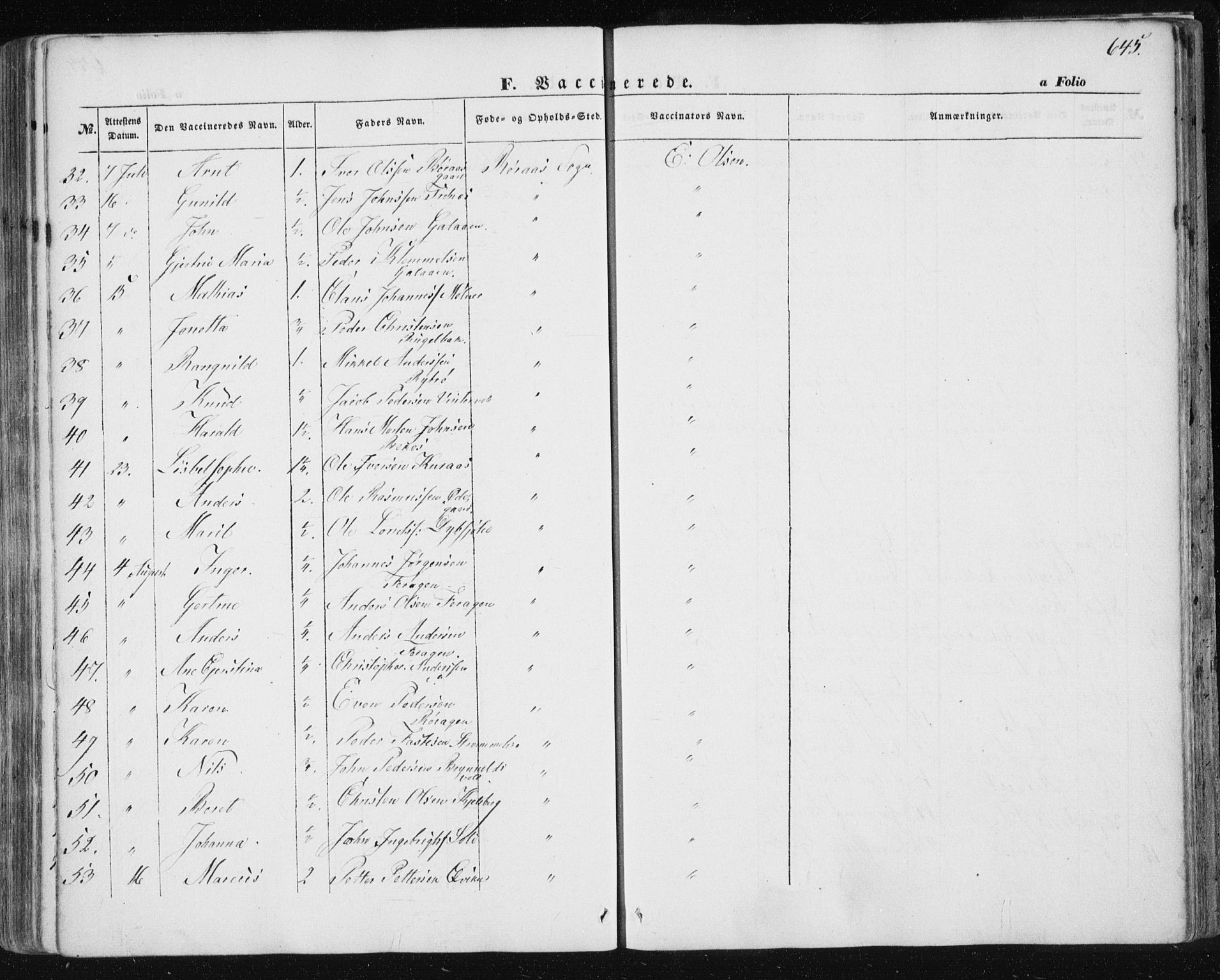 Ministerialprotokoller, klokkerbøker og fødselsregistre - Sør-Trøndelag, SAT/A-1456/681/L0931: Parish register (official) no. 681A09, 1845-1859, p. 645