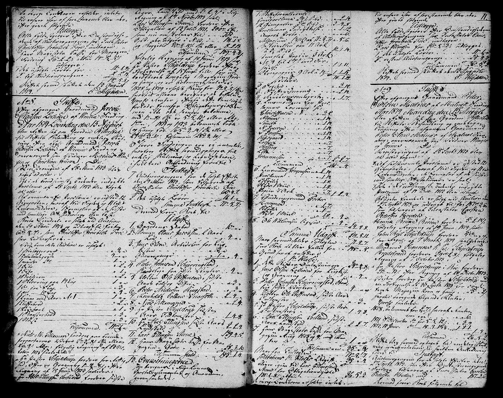 Vesterålen sorenskriveri, AV/SAT-A-4180/1/3/3A/L0012: Skifteprotokoll, 1814-1825, p. 10b-11a