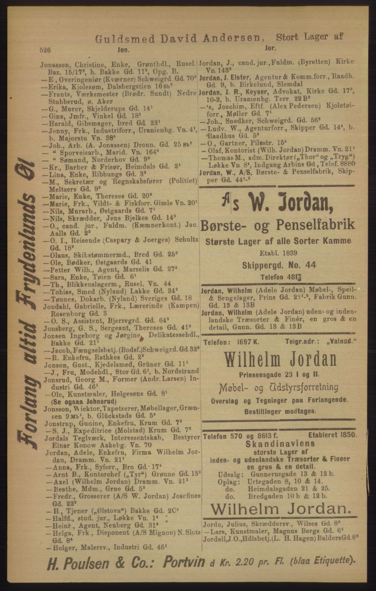 Kristiania/Oslo adressebok, PUBL/-, 1906, p. 526