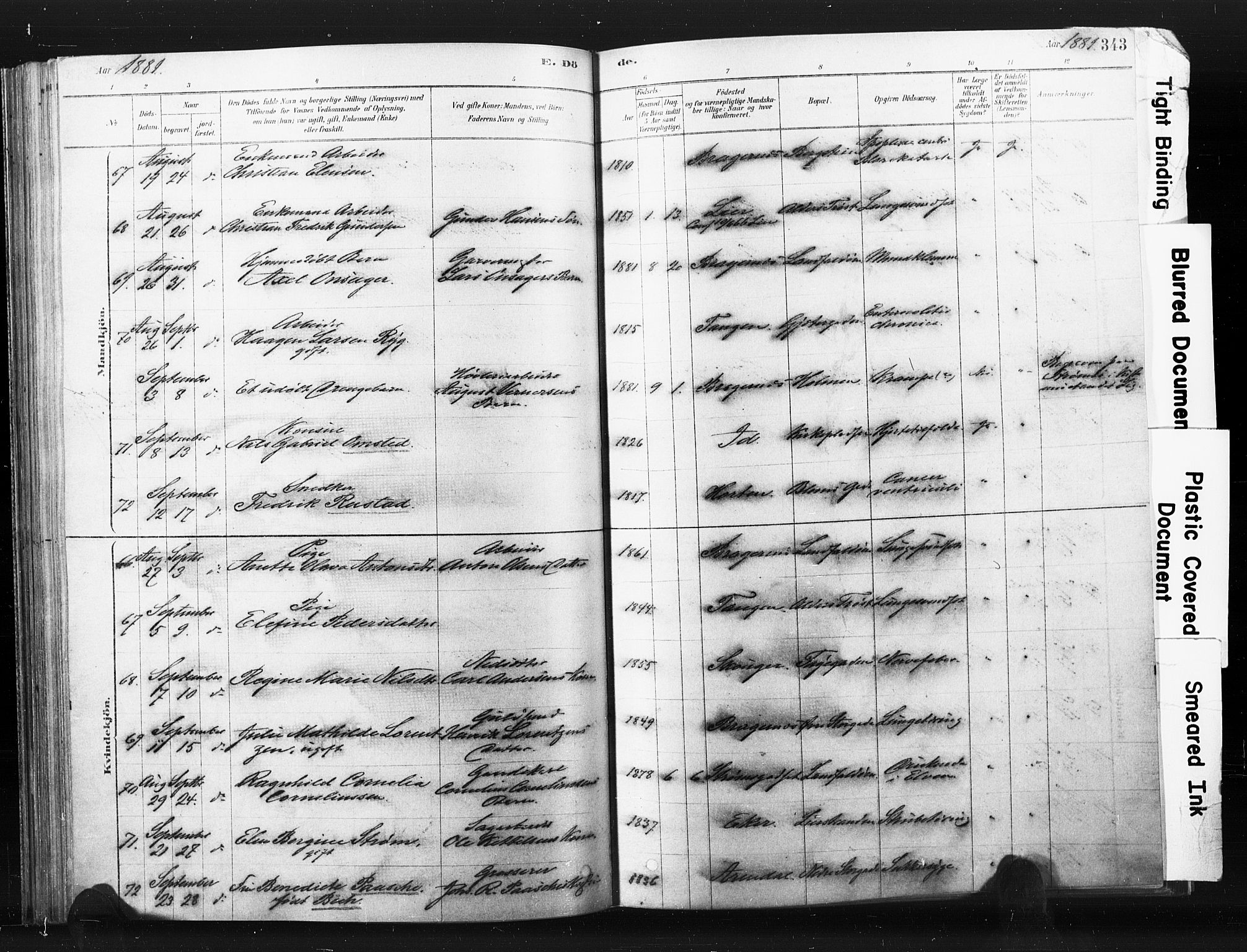 Bragernes kirkebøker, AV/SAKO-A-6/F/Fb/L0006b: Parish register (official) no. II 6B, 1878-1885, p. 343