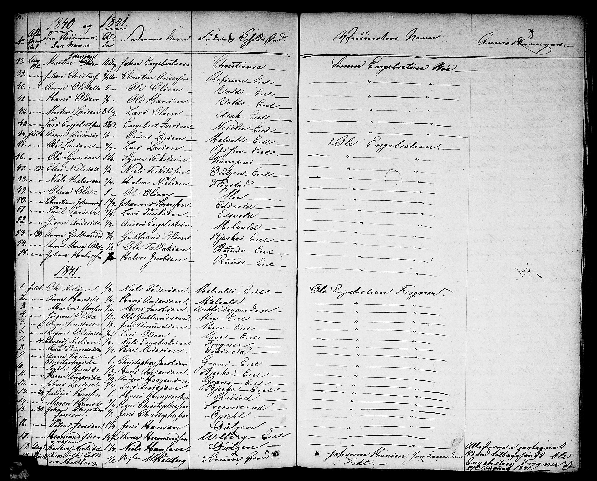 Sørum prestekontor Kirkebøker, SAO/A-10303/F/Fa/L0004: Parish register (official) no. I 4, 1829-1845, p. 331