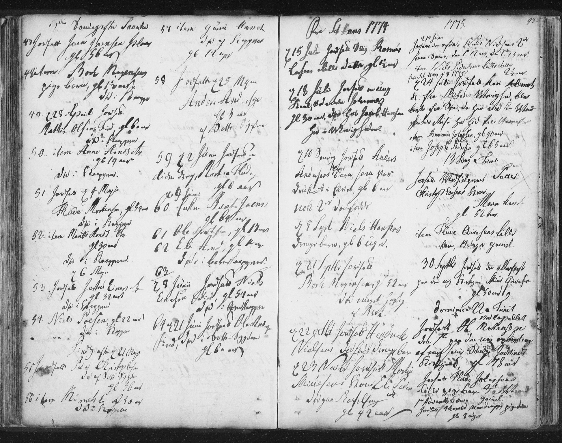 Hammerfest sokneprestkontor, SATØ/S-1347/H/Ha/L0002.kirke: Parish register (official) no. 2, 1751-1821, p. 93