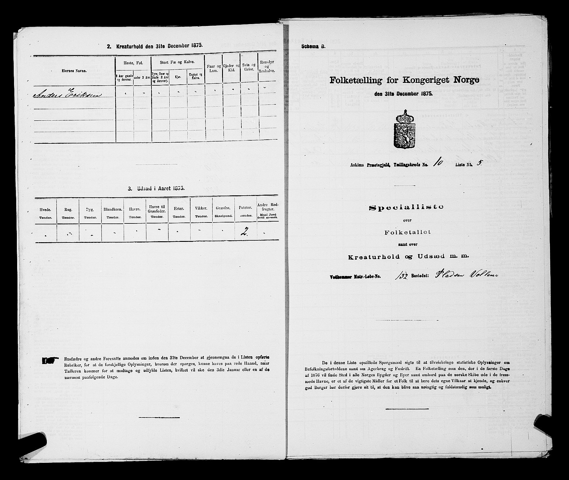 RA, 1875 census for 0124P Askim, 1875, p. 628